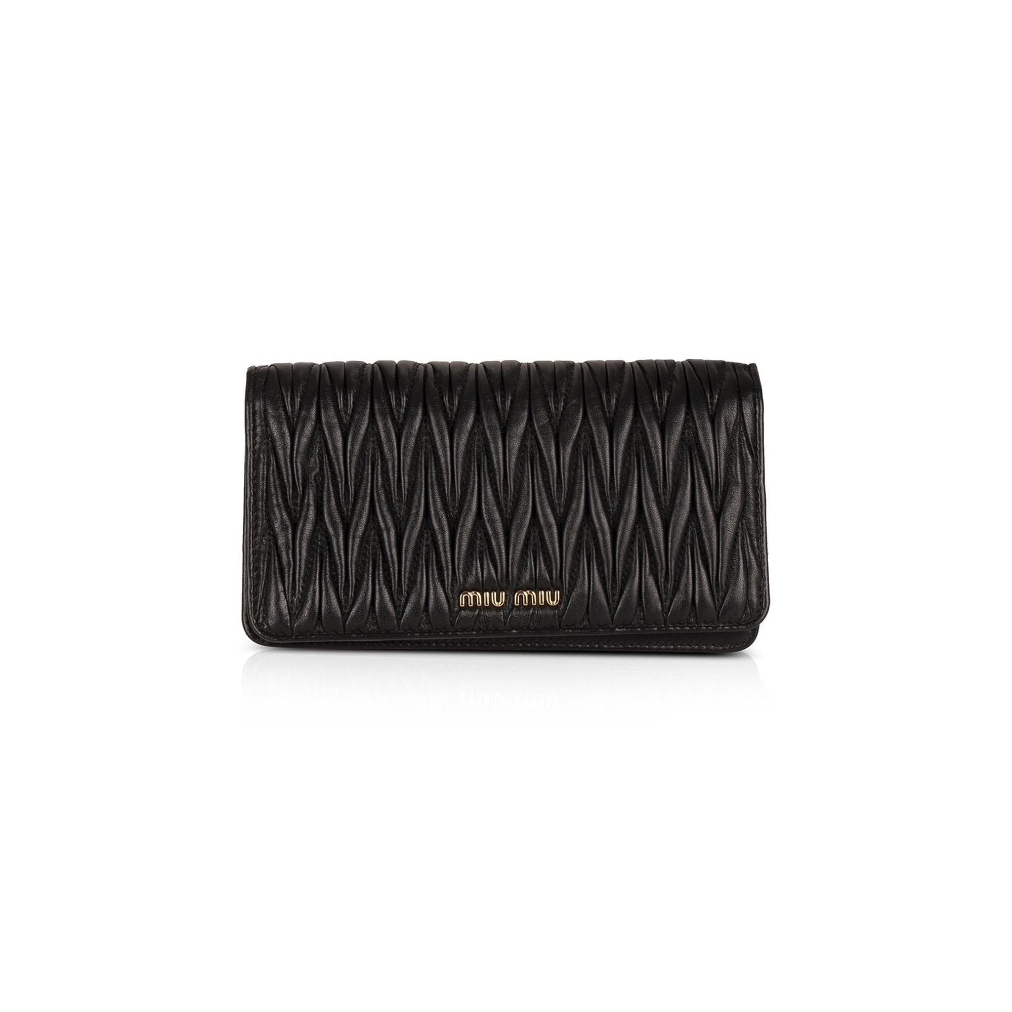 Miu Miu Matelasse Leather Crossbody Bag – OLIVER'S