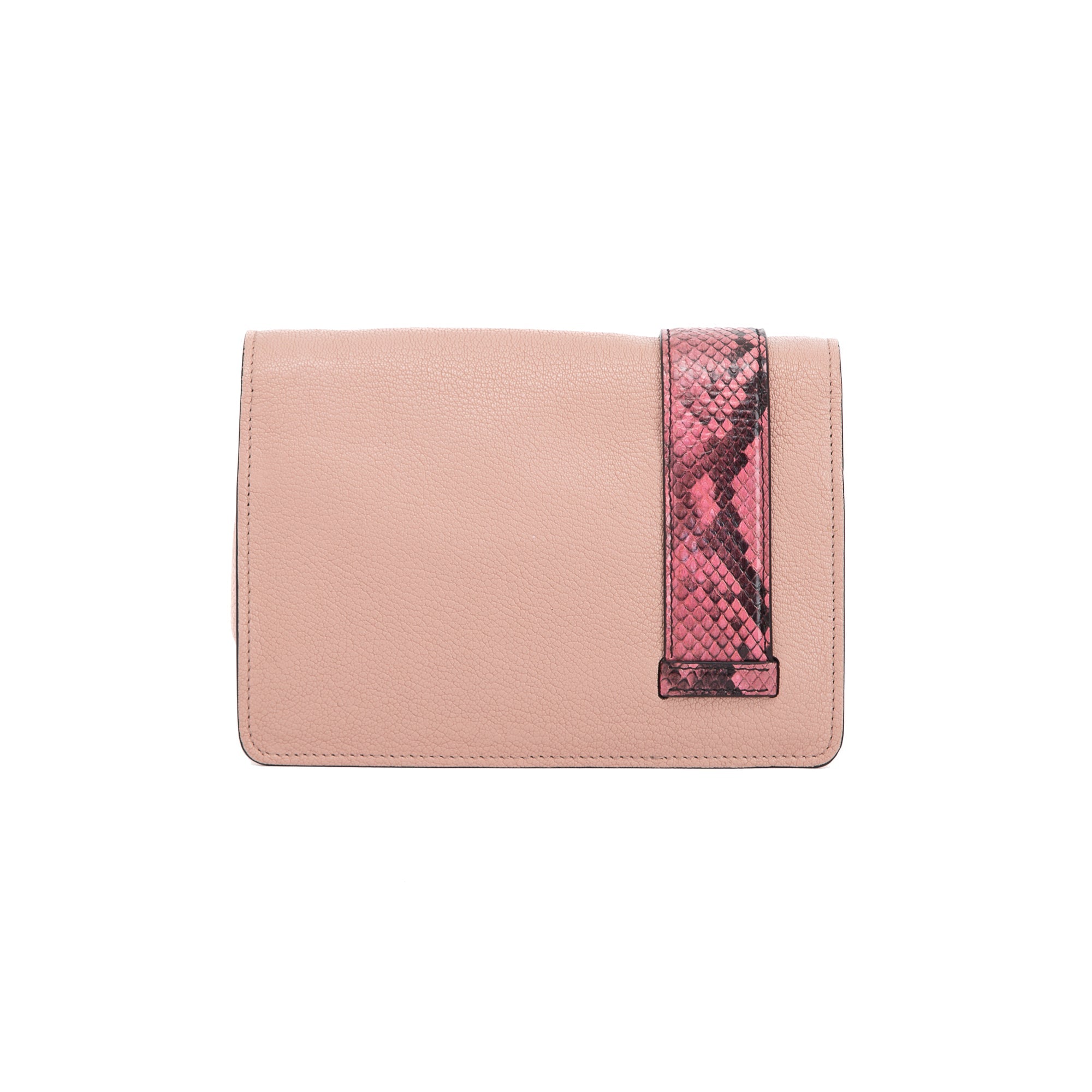 Miu Miu Python-Trim Crystal My Miu Shoulder Bag