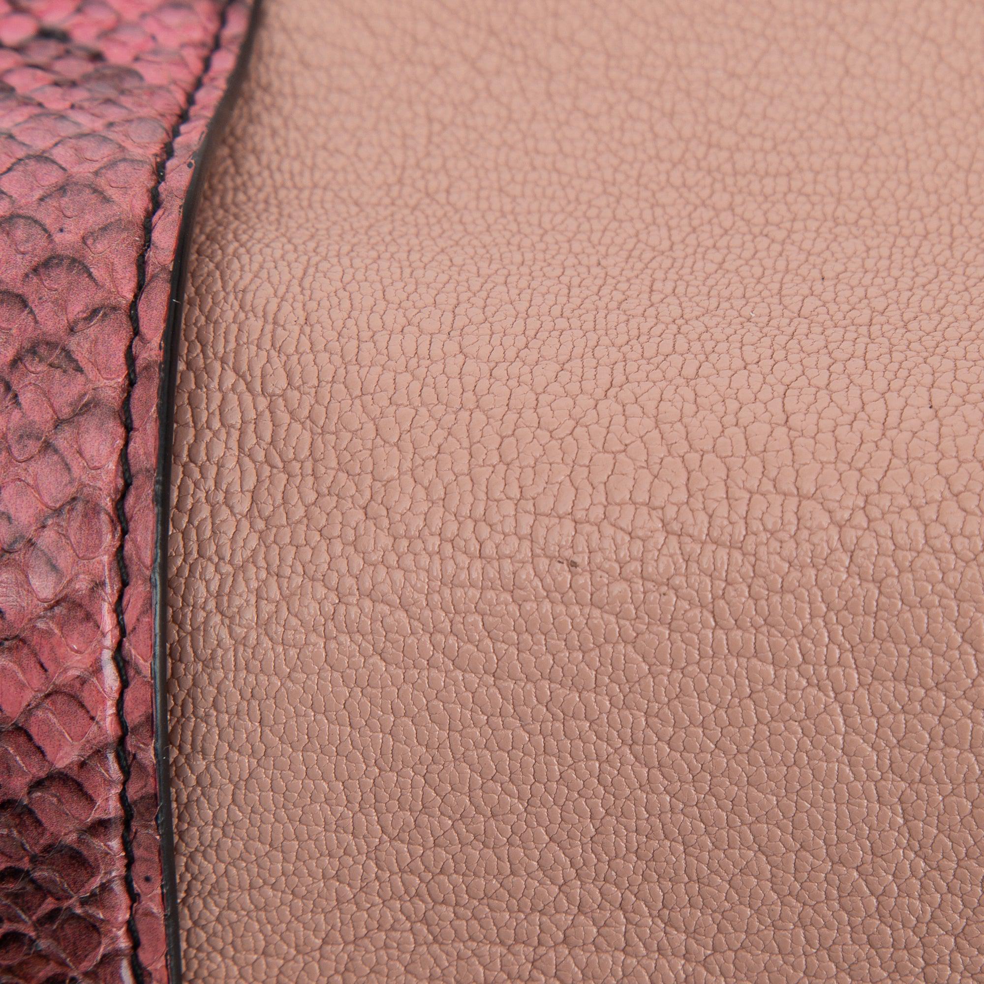 Miu Miu Python-Trim Crystal My Miu Shoulder Bag