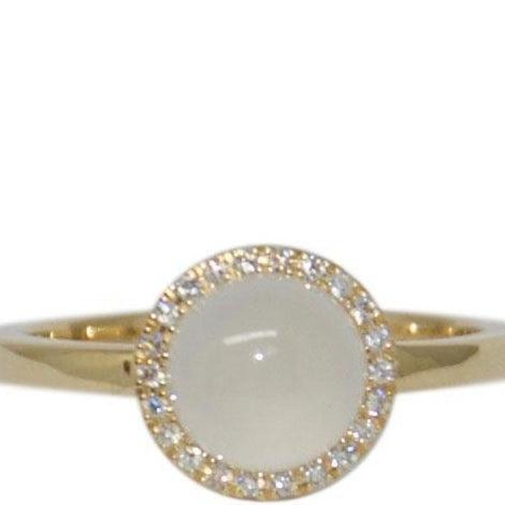 Moonstone and Diamond Ring