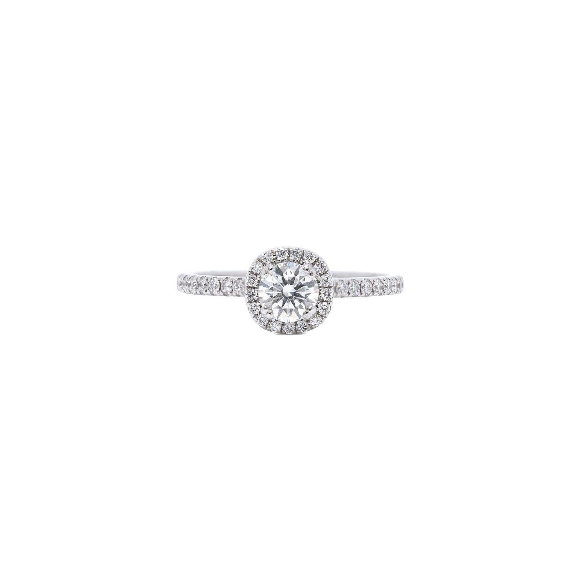 Noam Carver Halo Design Diamond Engagement Ring w/ GIA Report