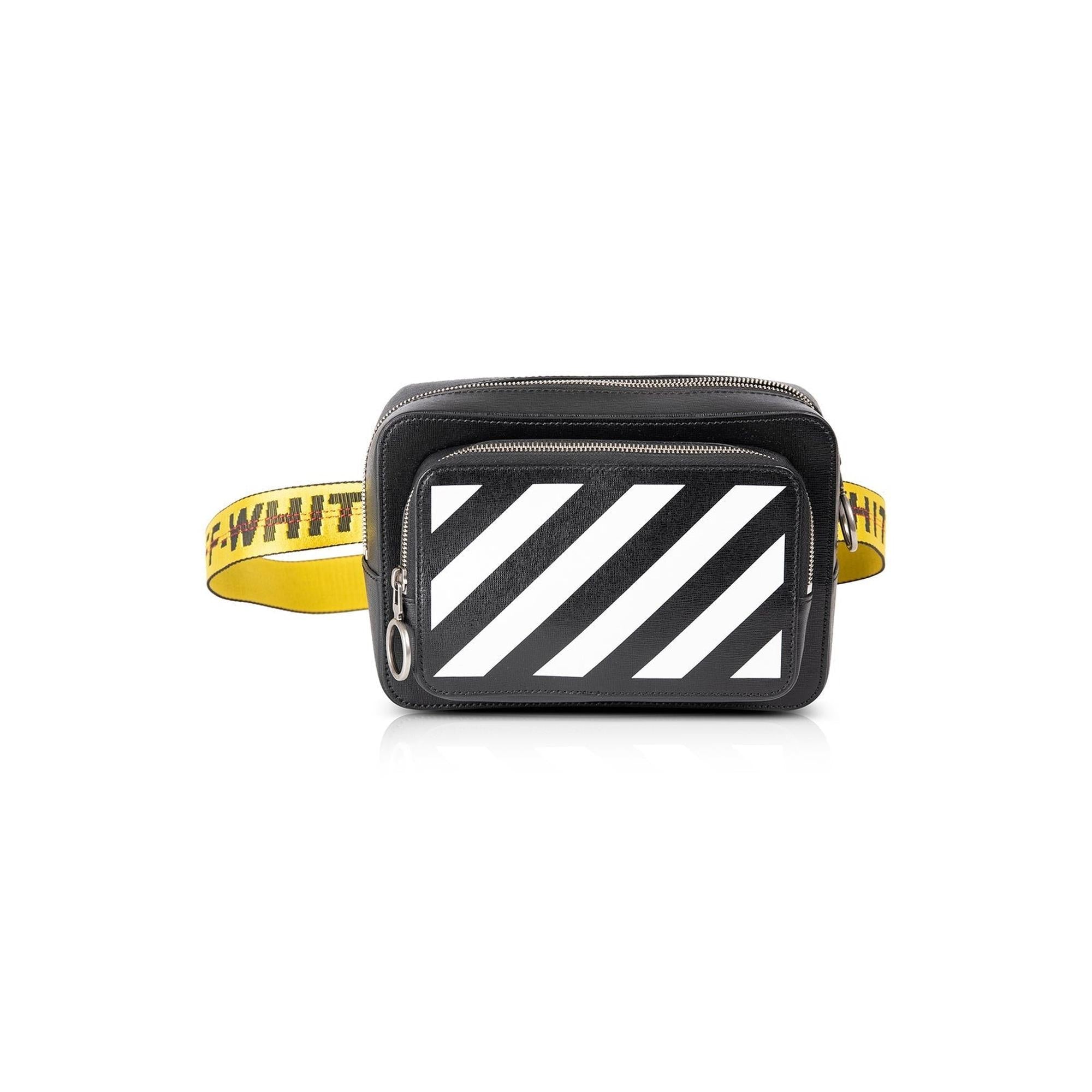 Off-White Binder Diagonal-Stripe Belt Bag