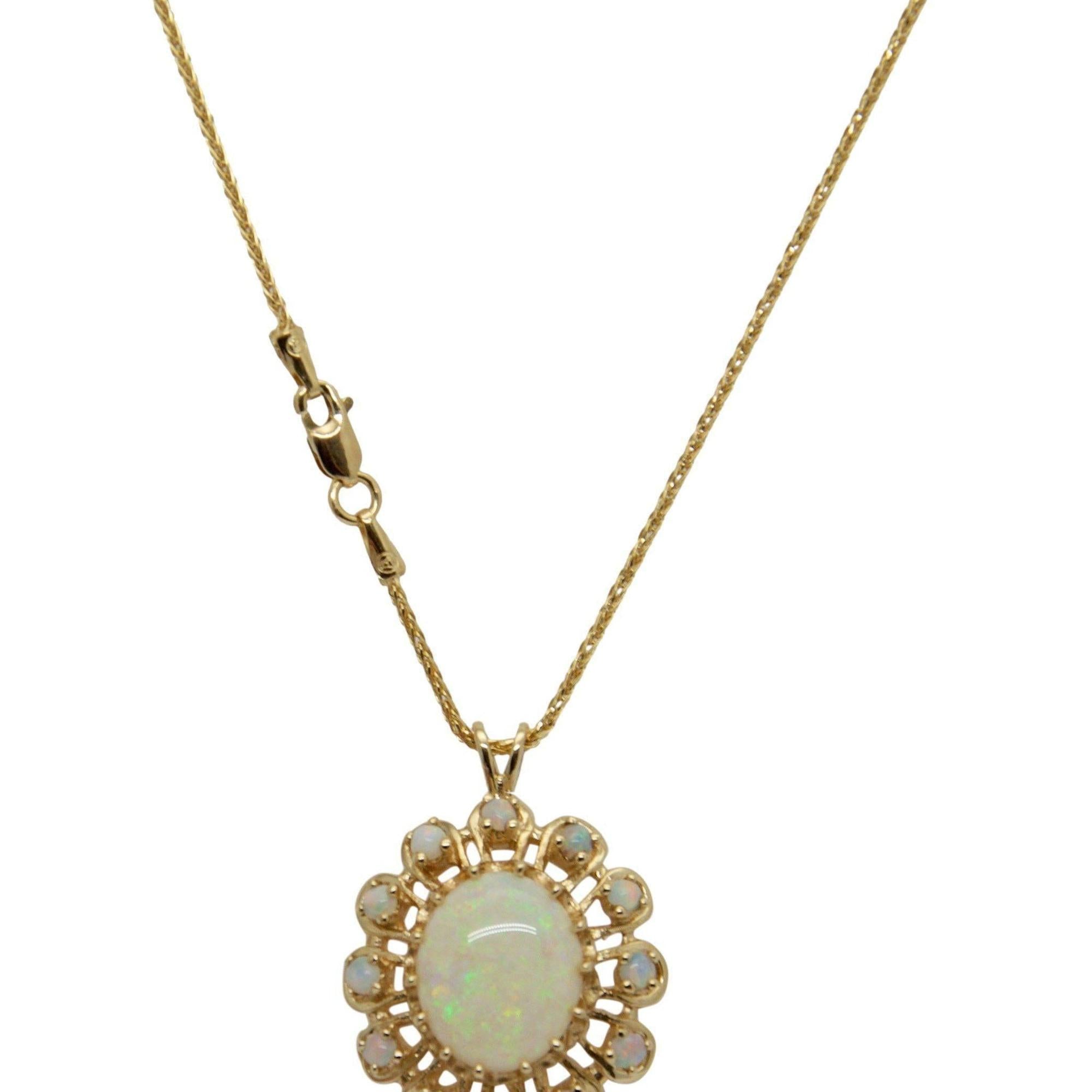Opal Pendant Necklace