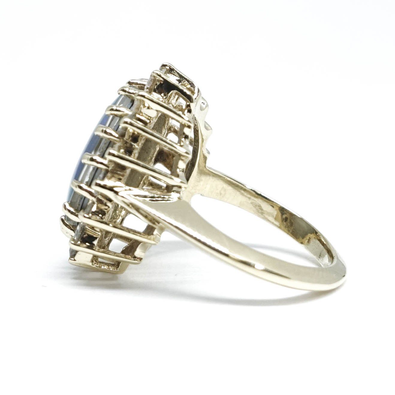 Opal and Diamond Cocktail Ring