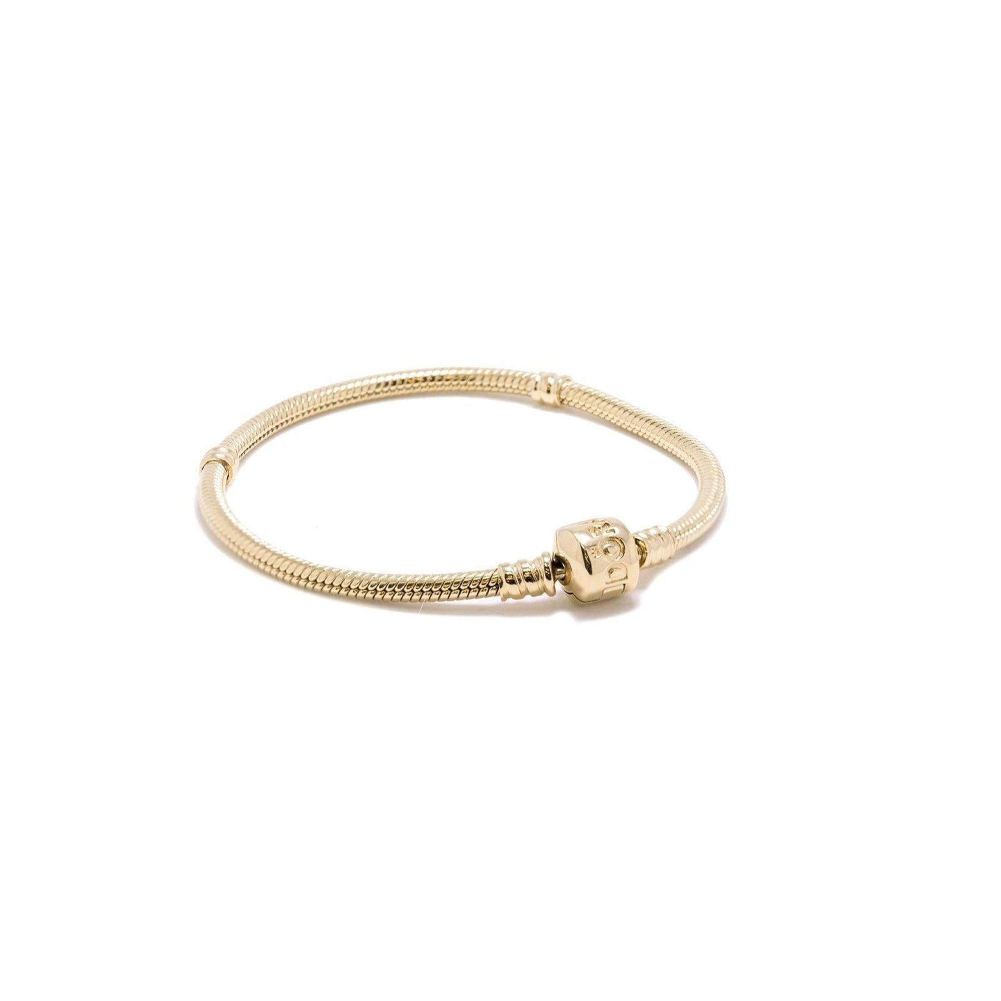 Pandora 14k Gold Charm Bracelet, 6.7"/17 cm