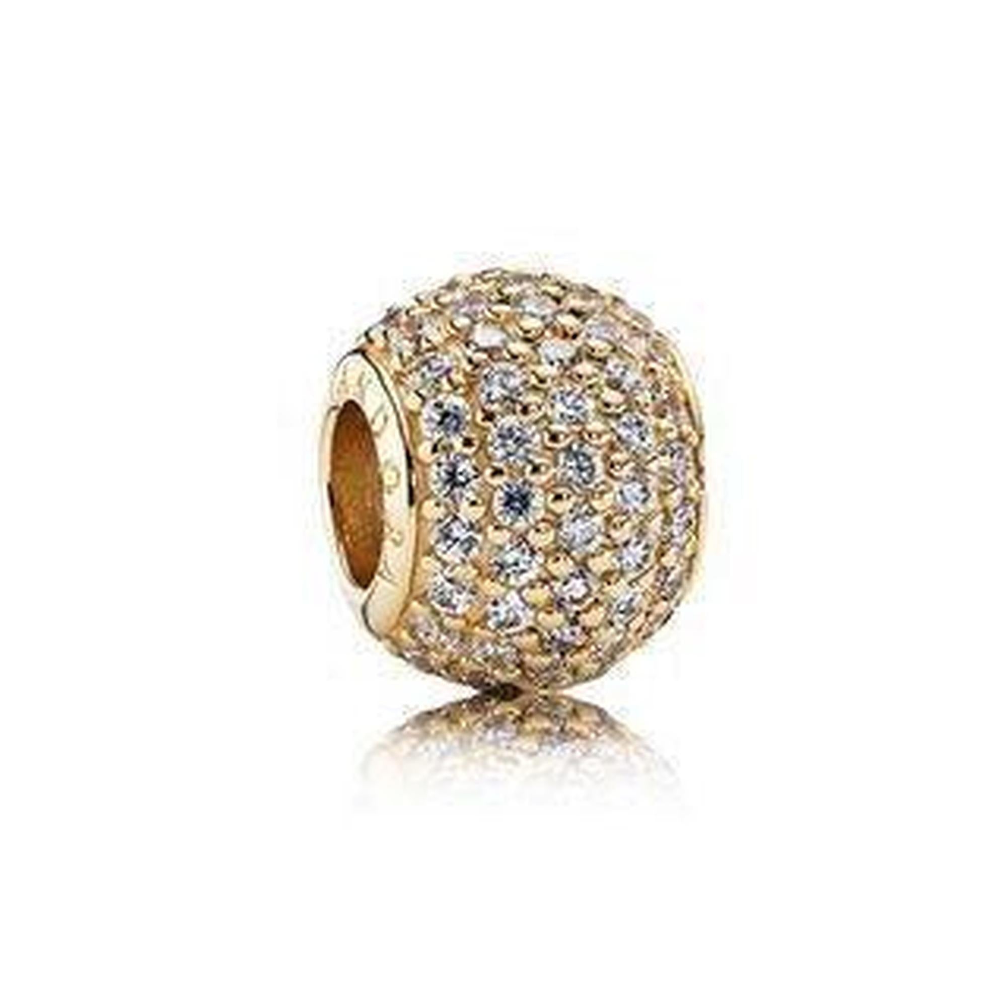 Pandora 14k Gold Pave Lights Charm
