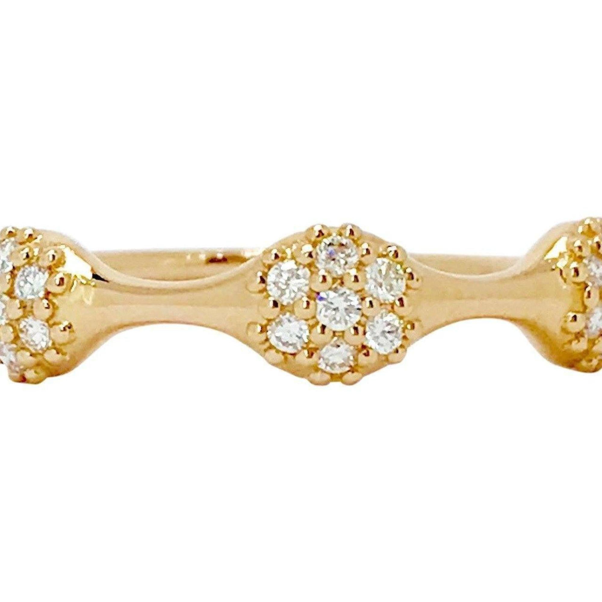 Pandora 3 Pod Pave Diamond Ring