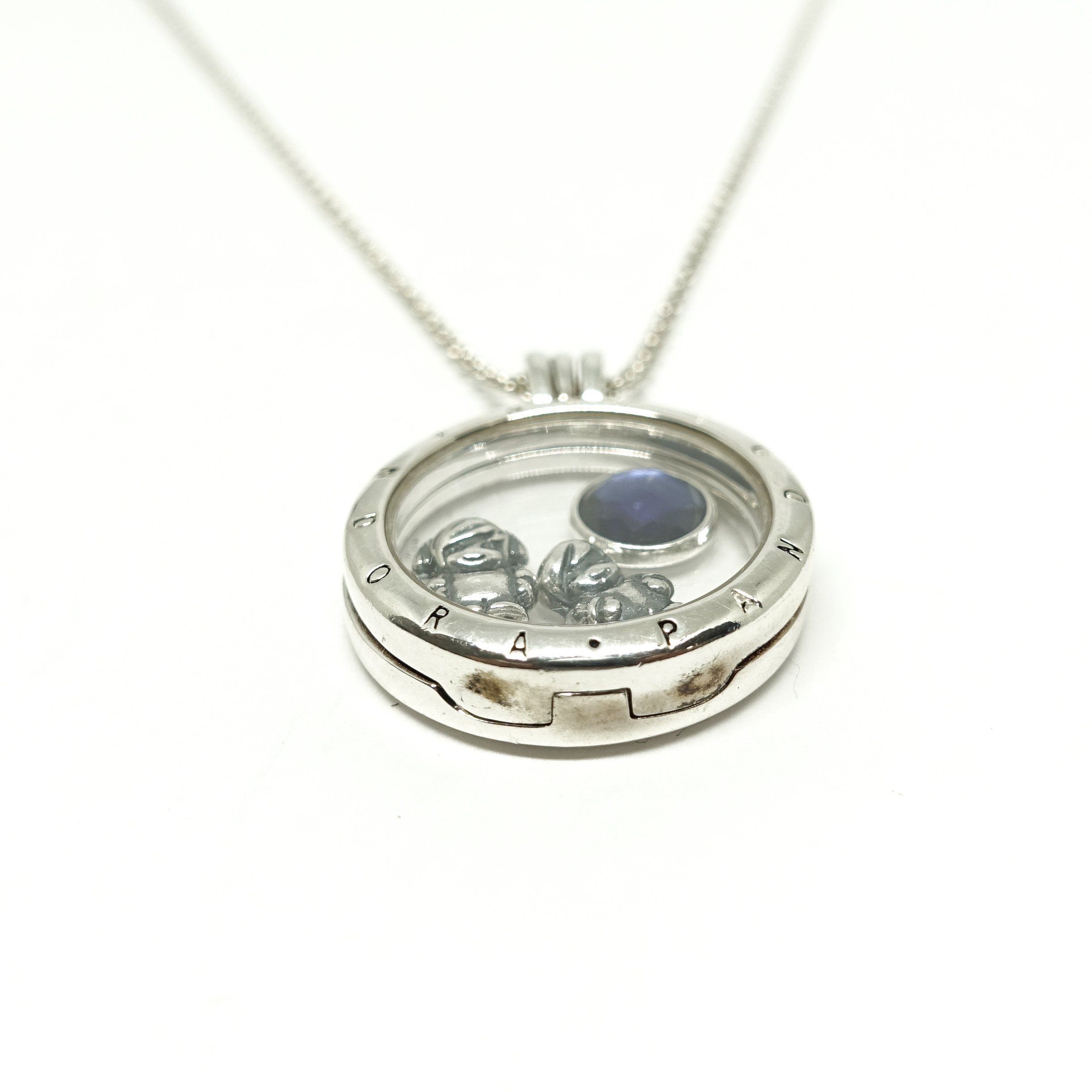 Pandora Sterling Necklace Pandora Women Silver Locket Pendant