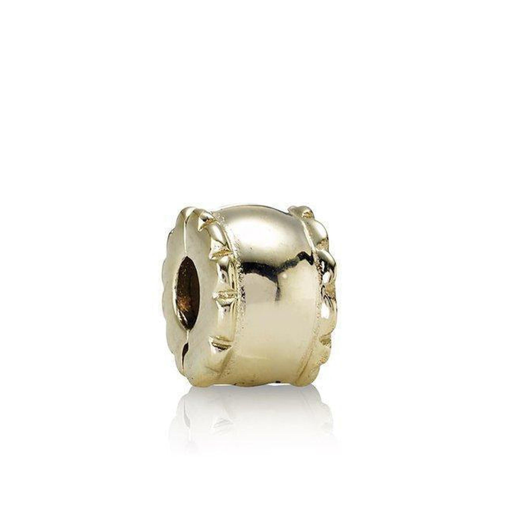 Pandora Gold Bevelled Clip Charm
