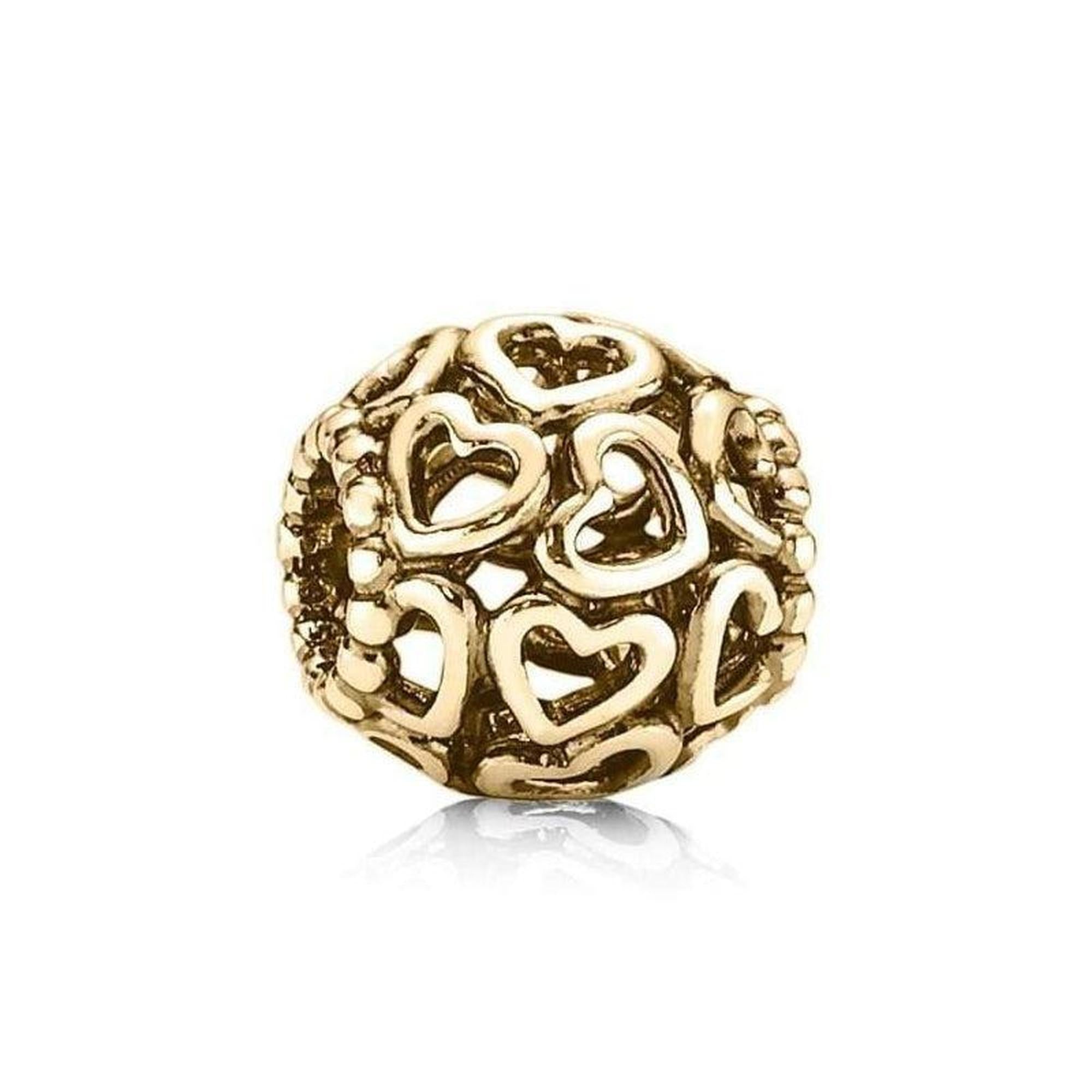 Pandora Gold Open Your Heart Charm