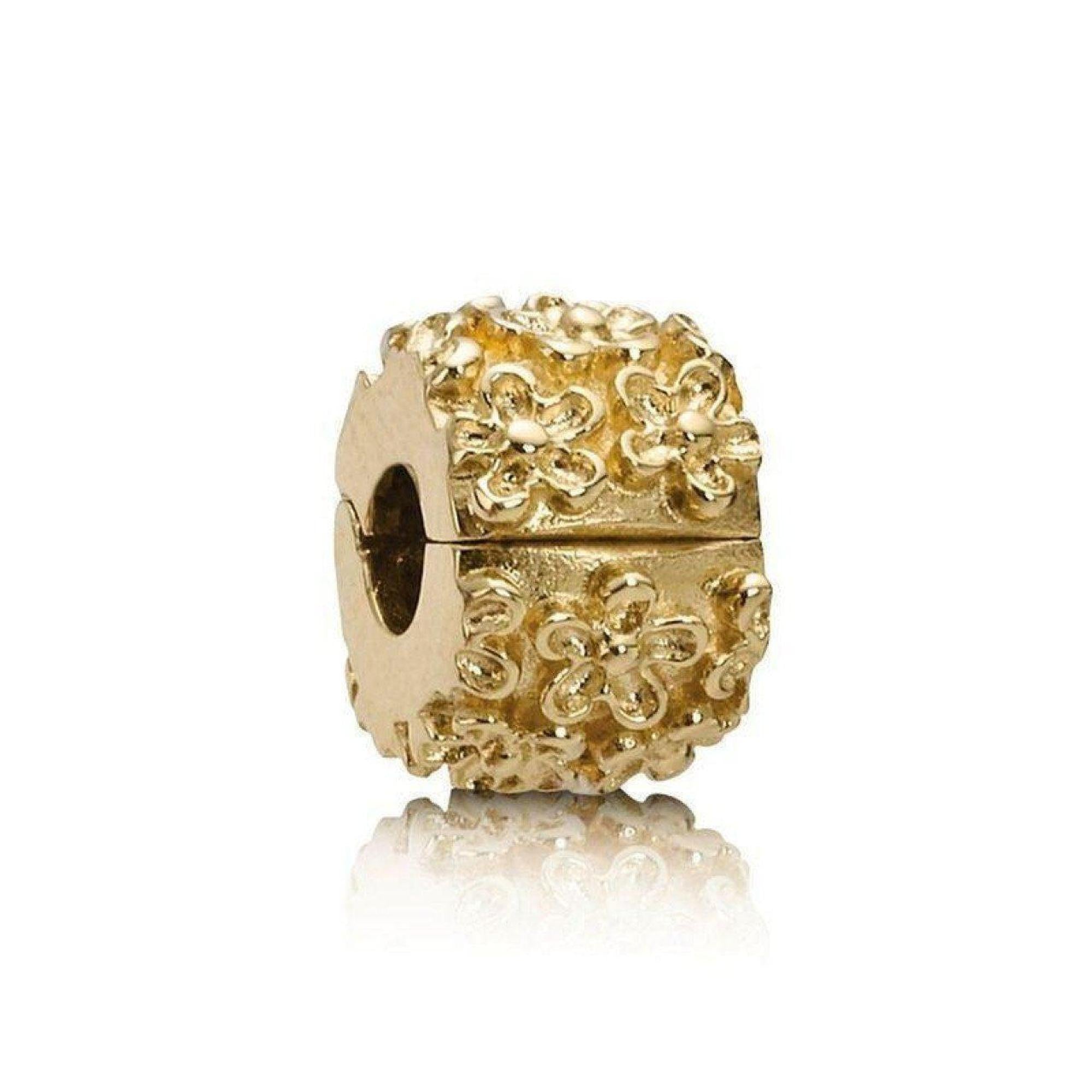 Pandora Golden Flower Clip Charm