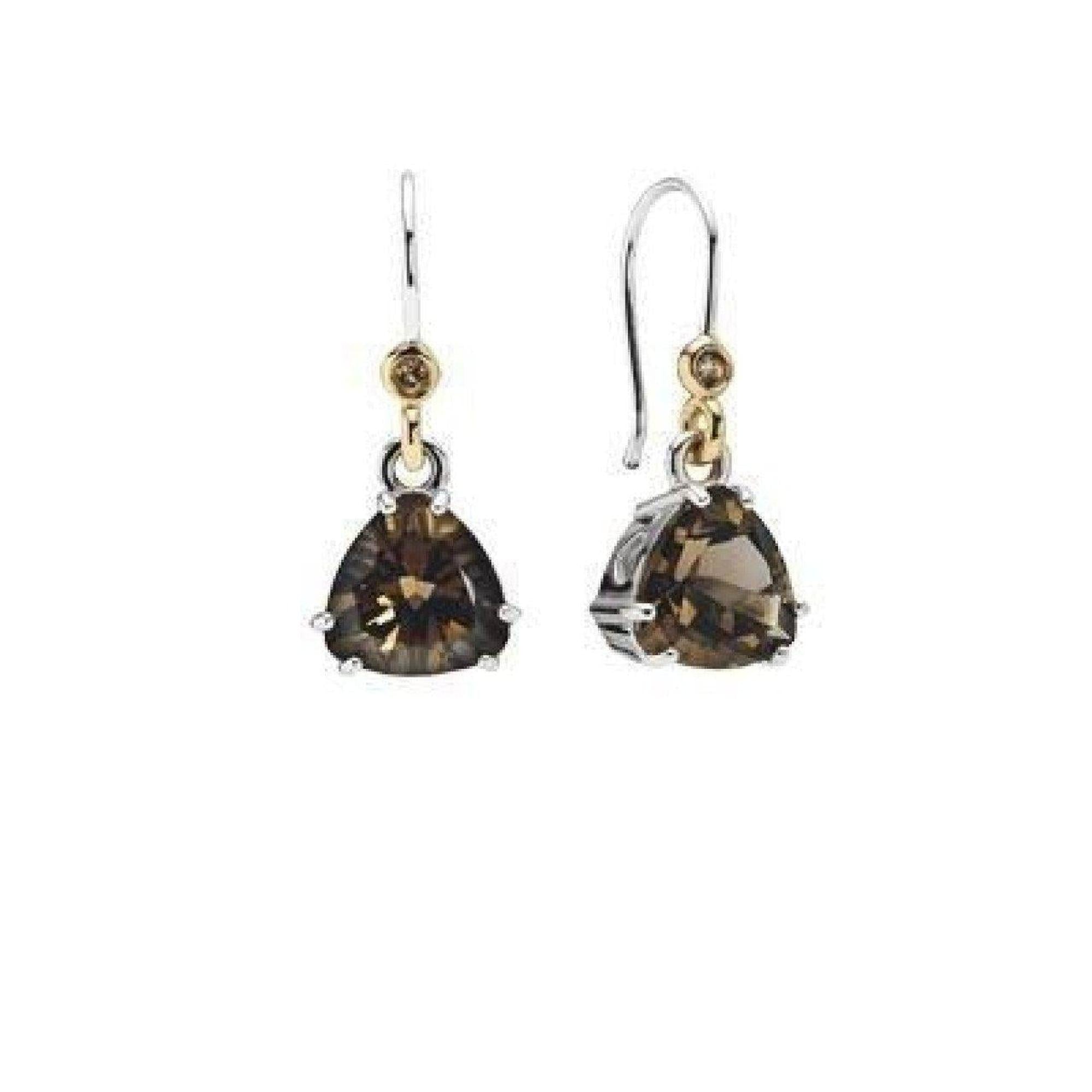 Pandora Smokey Quartz Drop Earrings