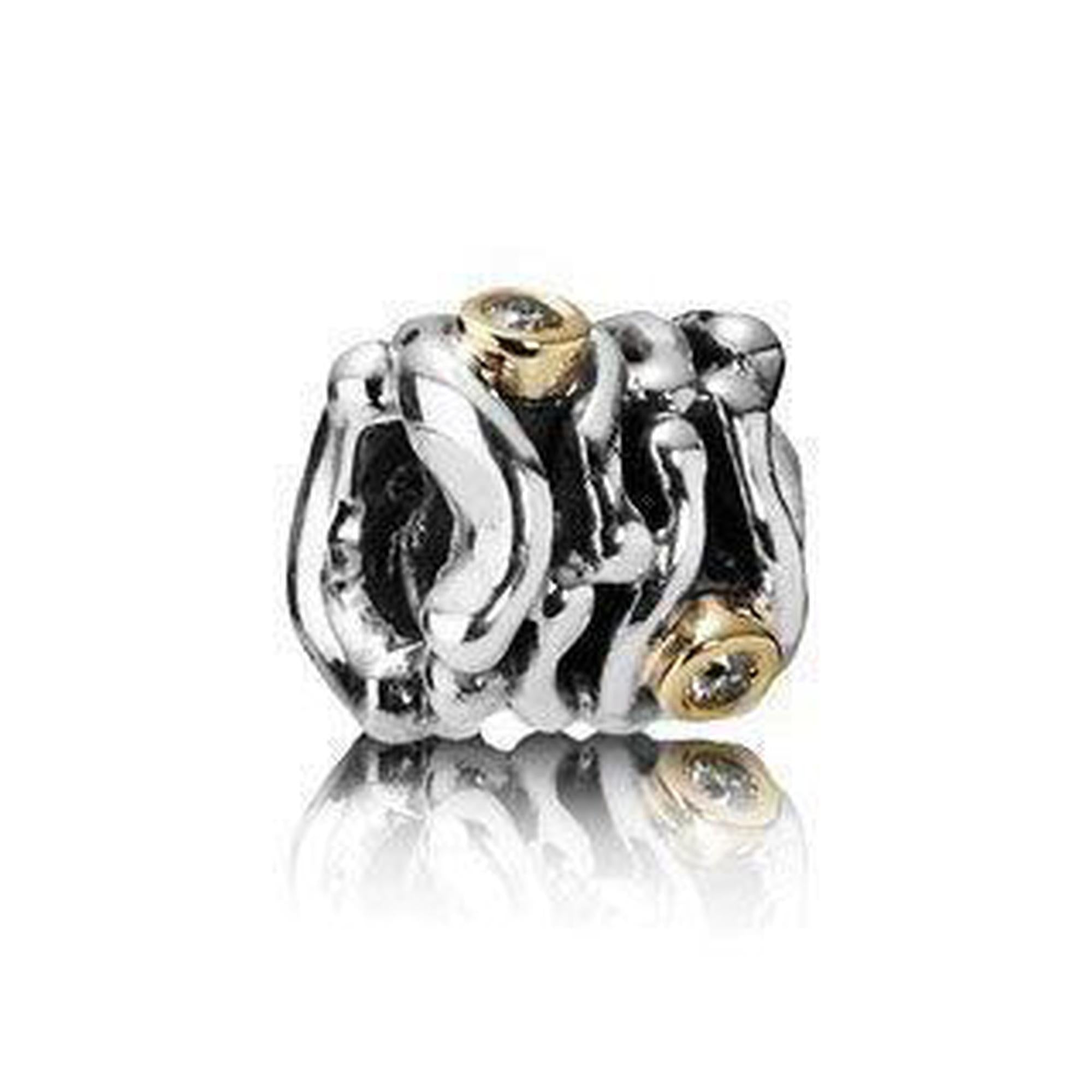 Pandora Two-Tone Funny Bone Charm with Diamonds