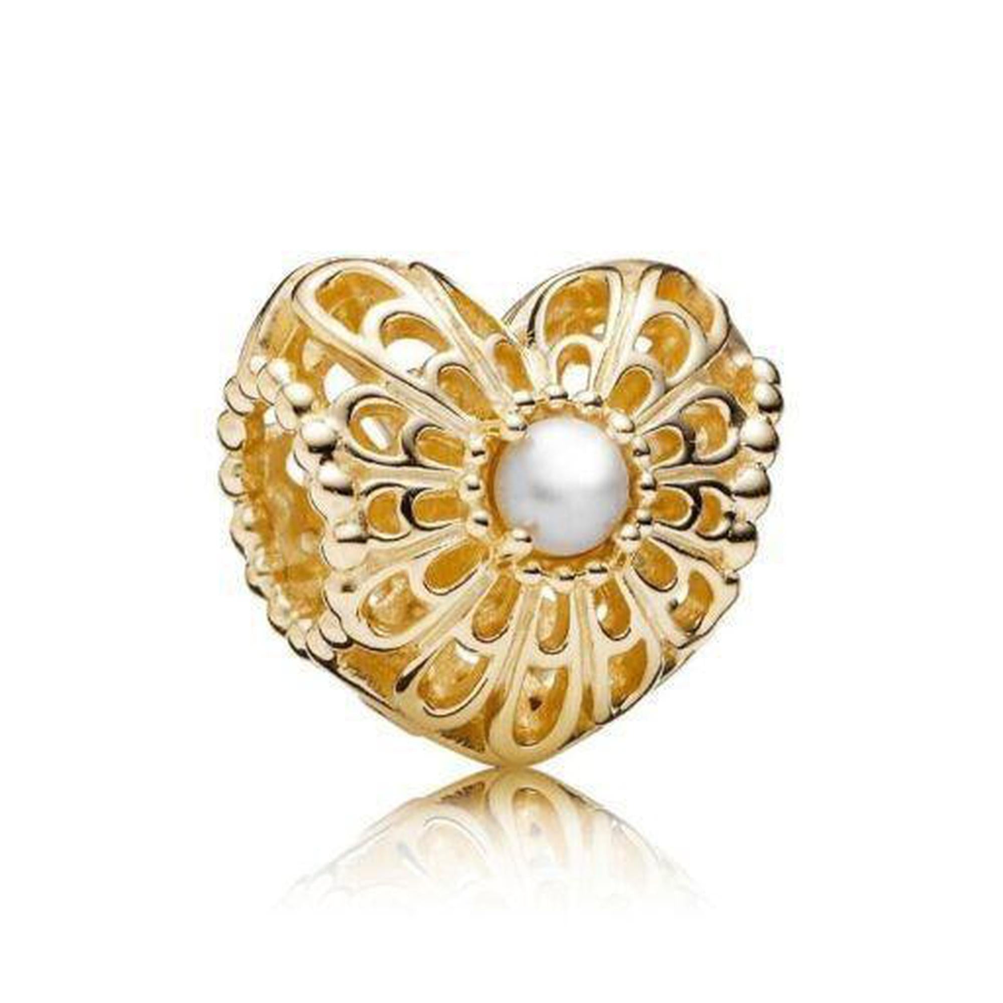 Pandora Vintage Heart Charm