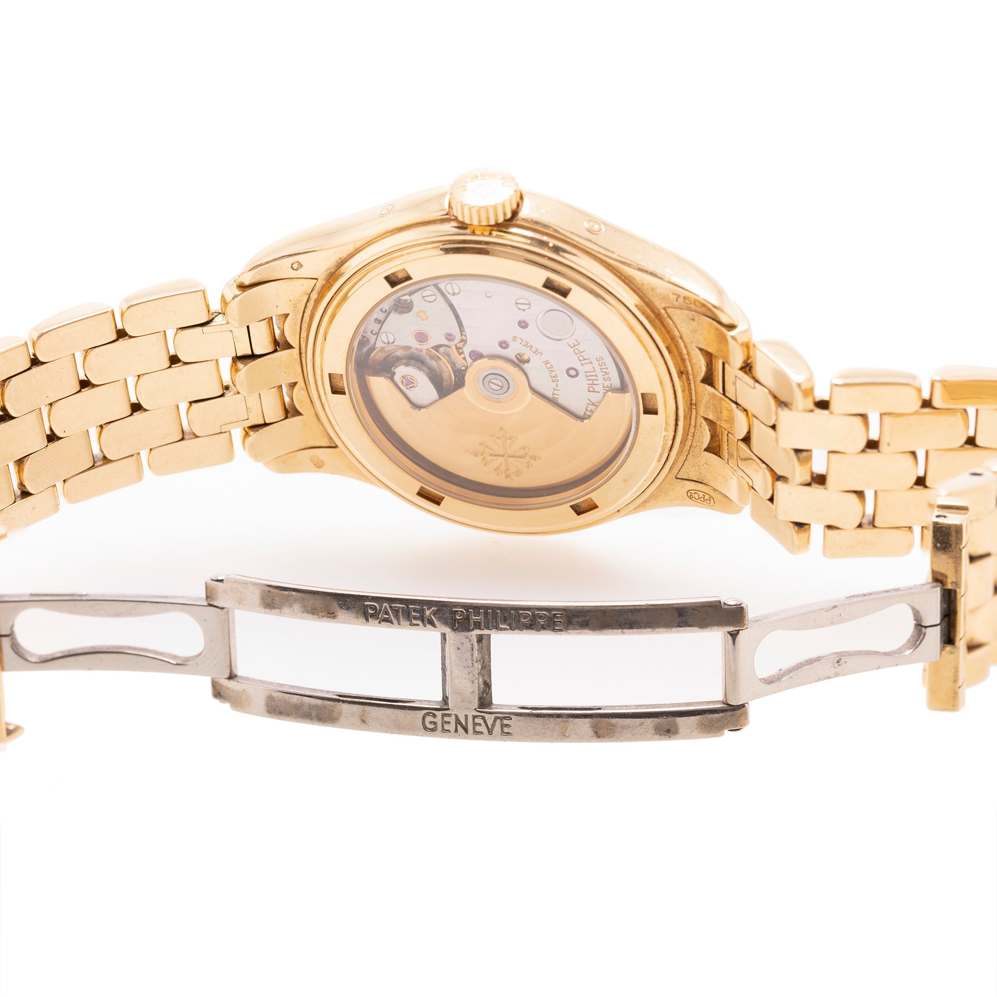 Patek Philippe 18k Gold Annual Calendar Automatic Watch w/ Box & Papers