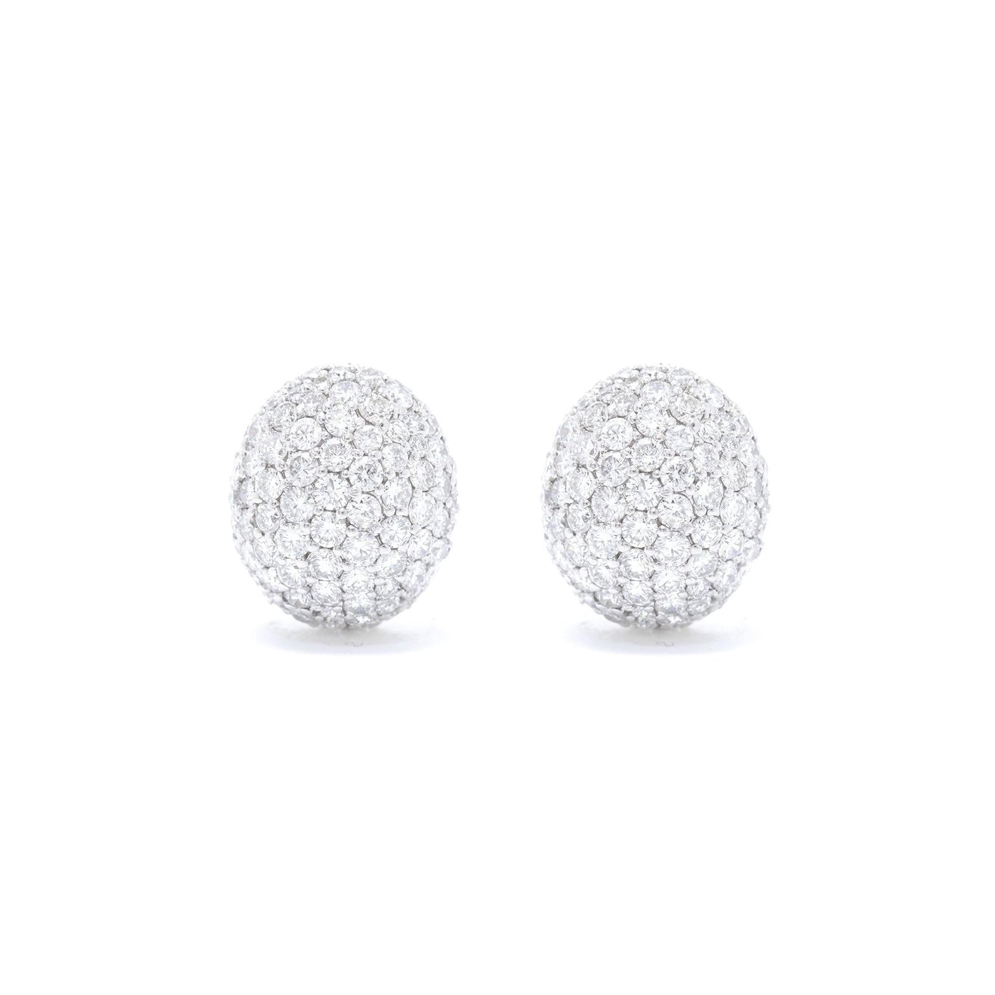 Pave Diamond Earrings