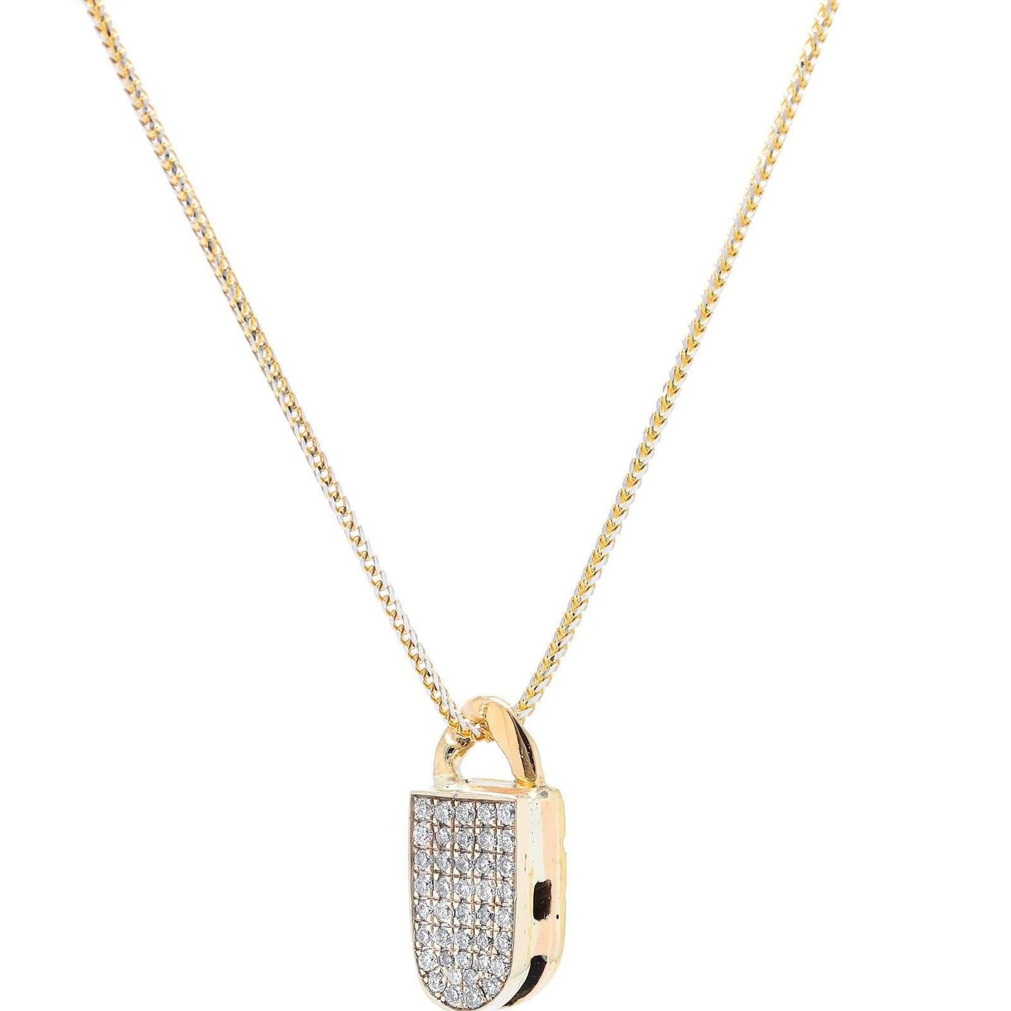 Pave Diamond Pendant Necklace
