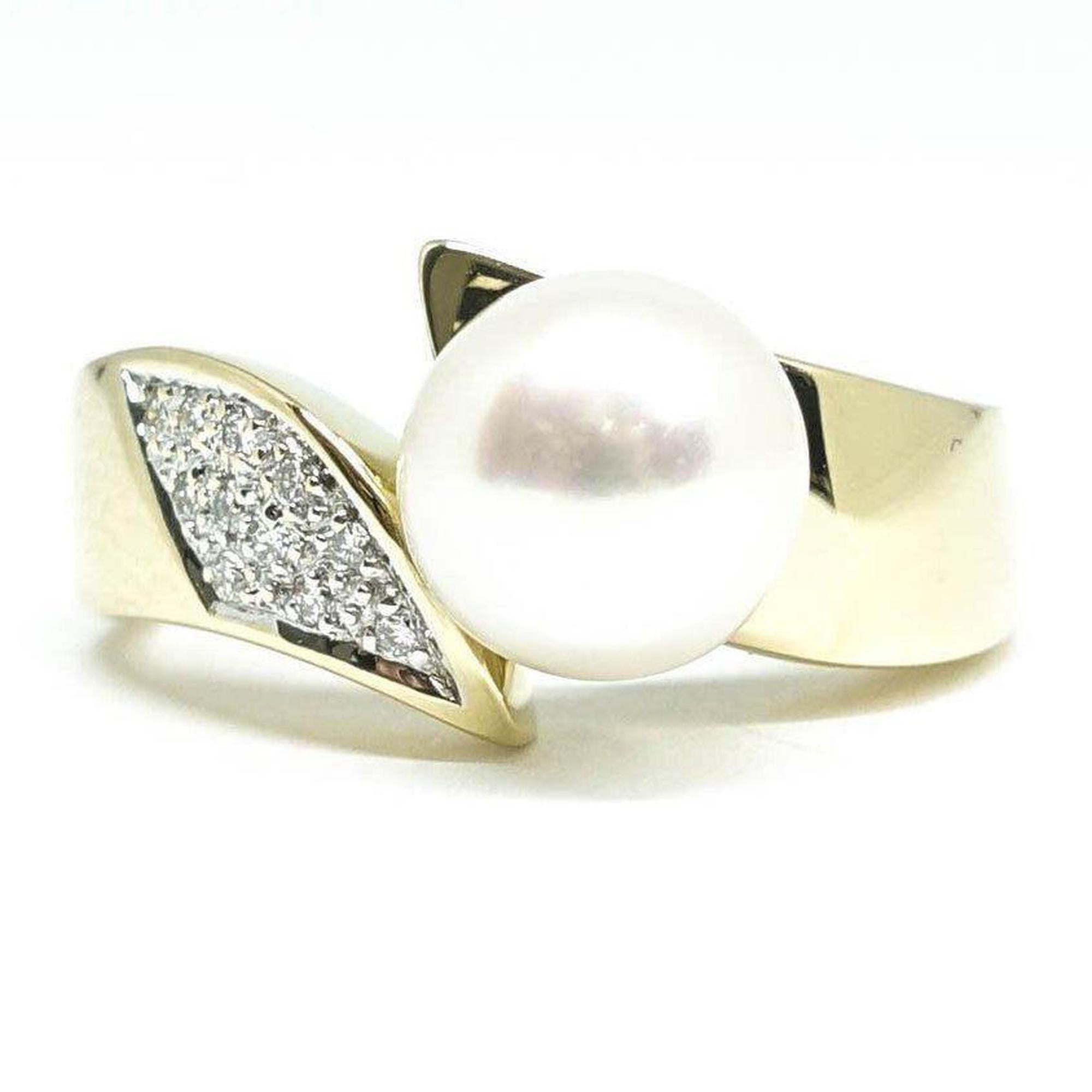 Pearl and Diamond Cocktail Ring