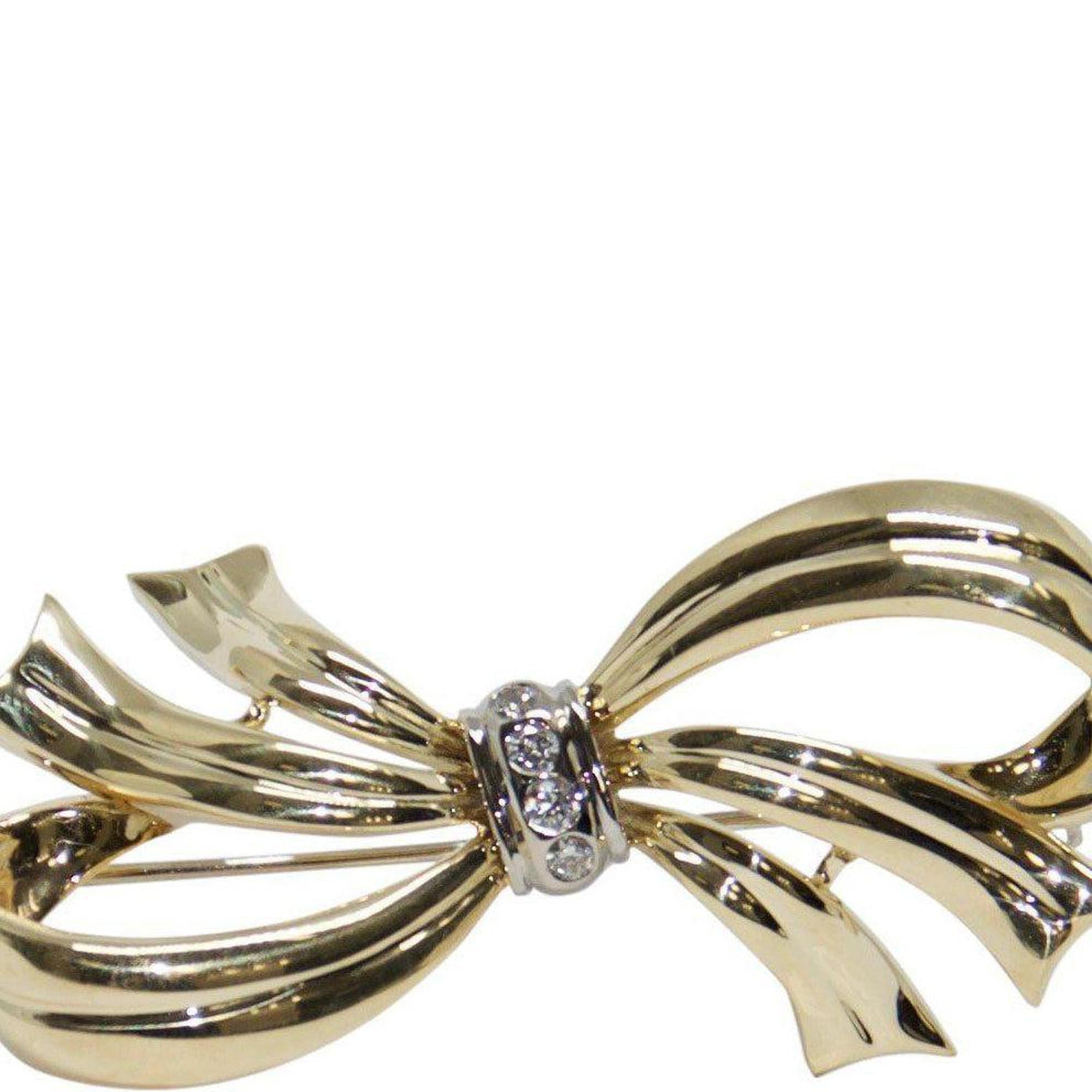 Perfecta Diamond Bow Brooch
