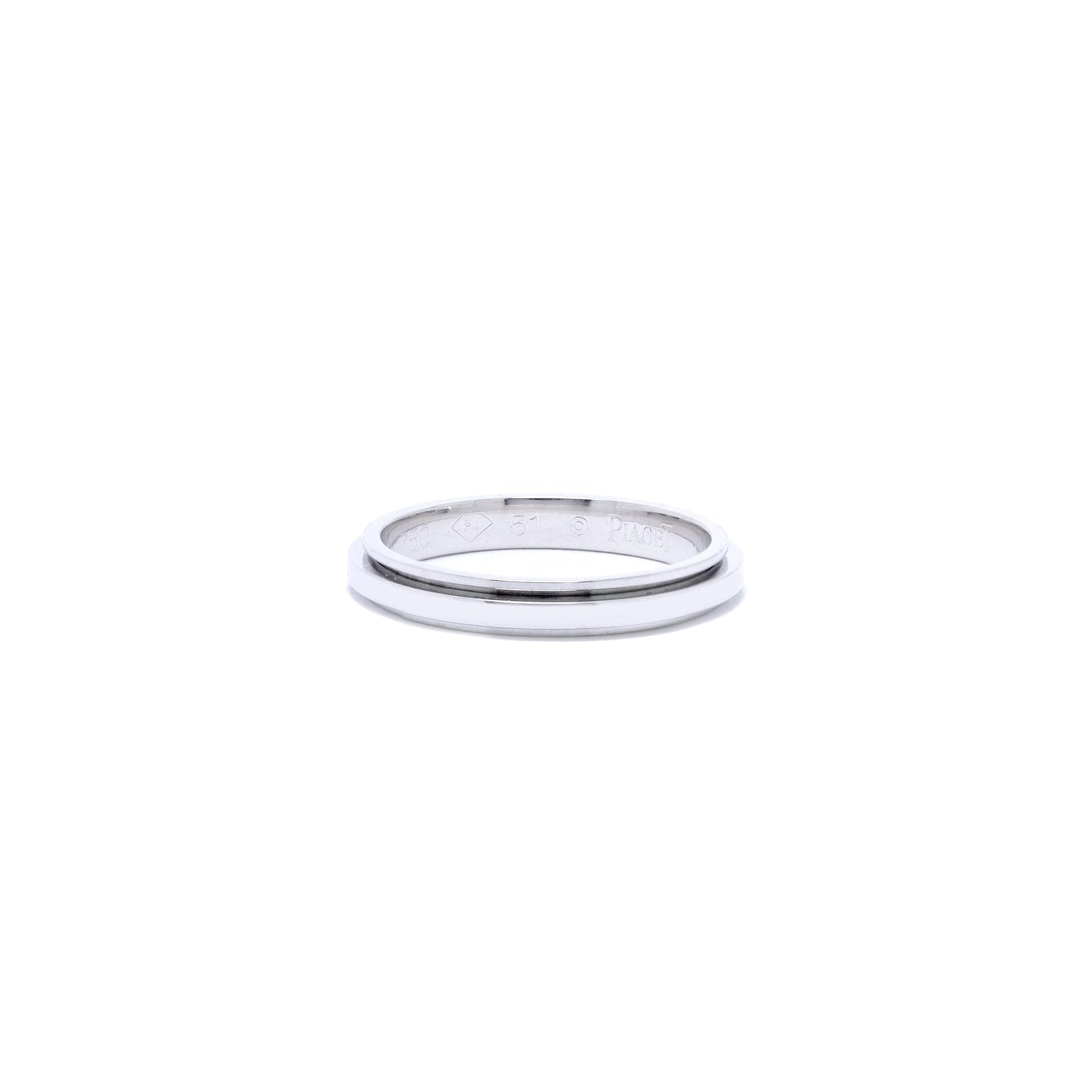Piaget 18k White Gold Possession Wedding Band Ring
