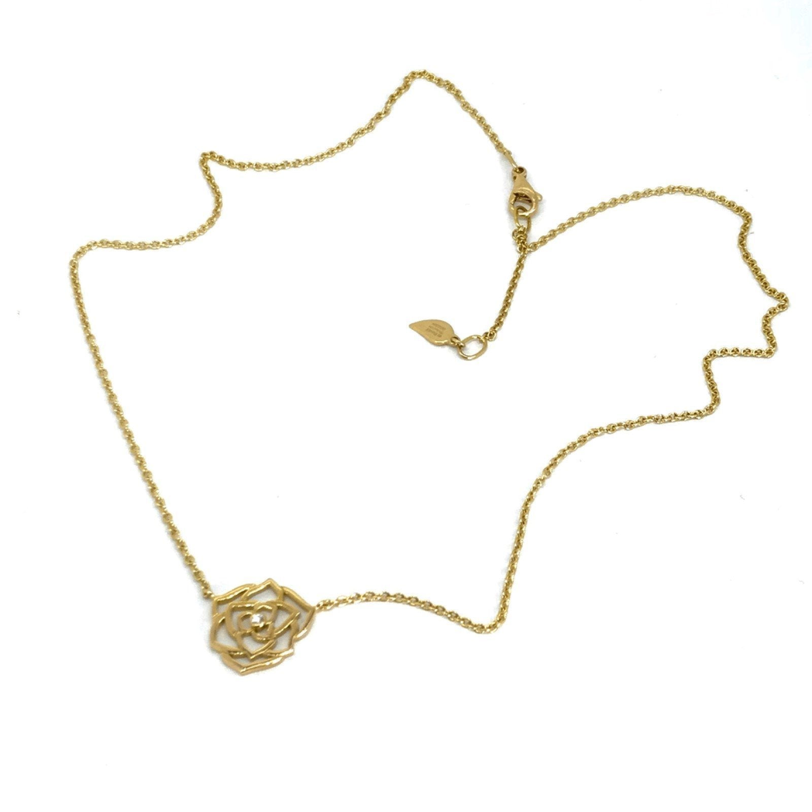 Piaget Diamond Rose Pendant On a 16'Äù Chain