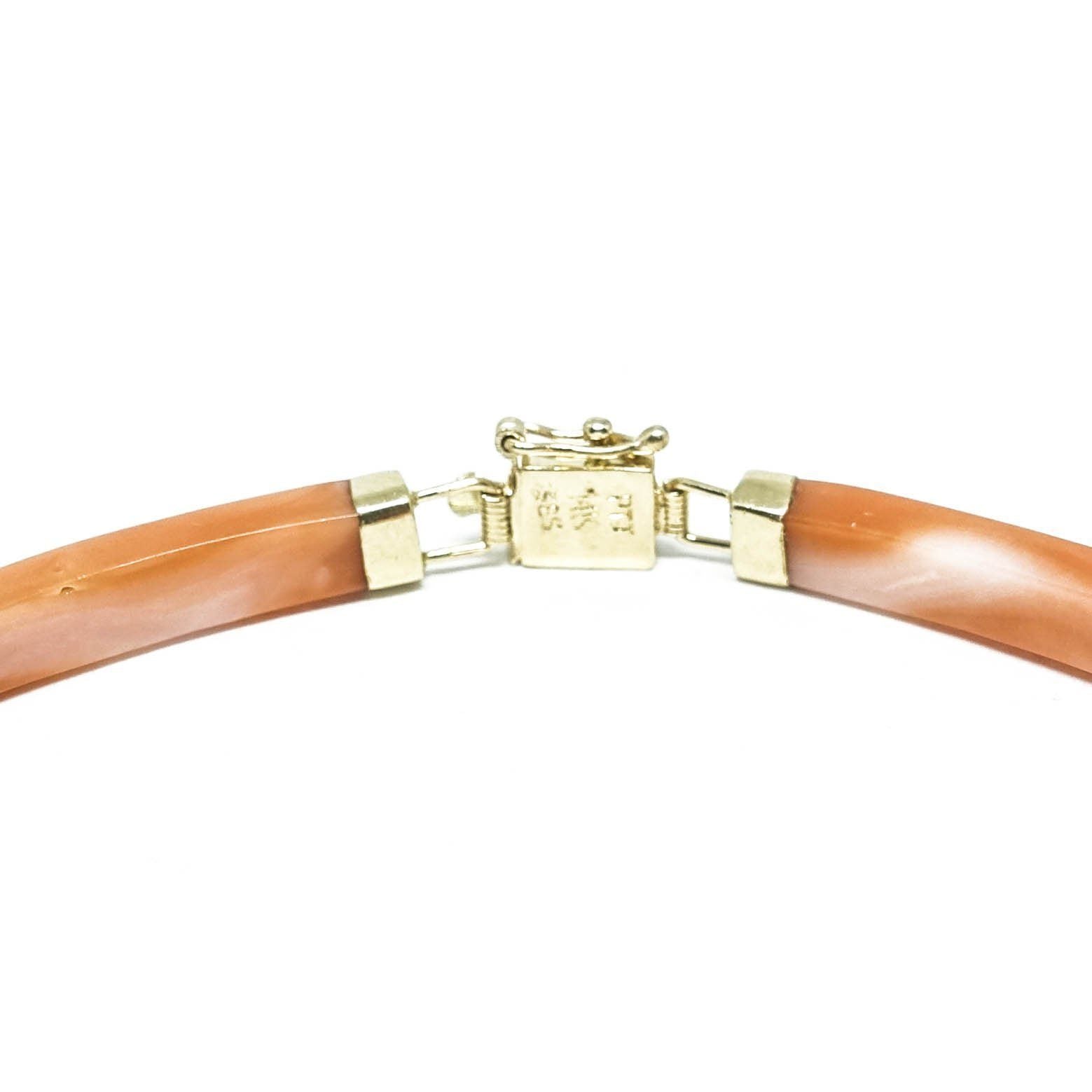 Pink Coral Link Bracelet