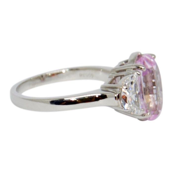 Pink Sapphire and Diamond Cocktail Ring