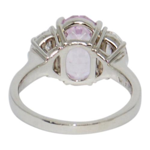 Pink Sapphire and Diamond Cocktail Ring