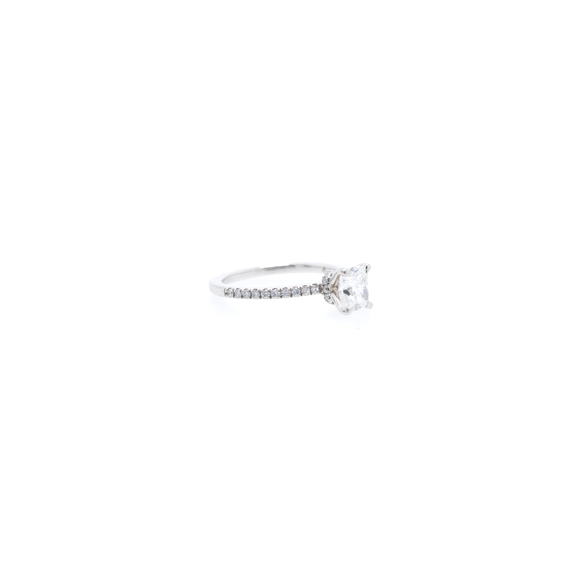 Platinum 1.00 ct. Diamond Engagement Ring w/ GIA Diamond Certificate