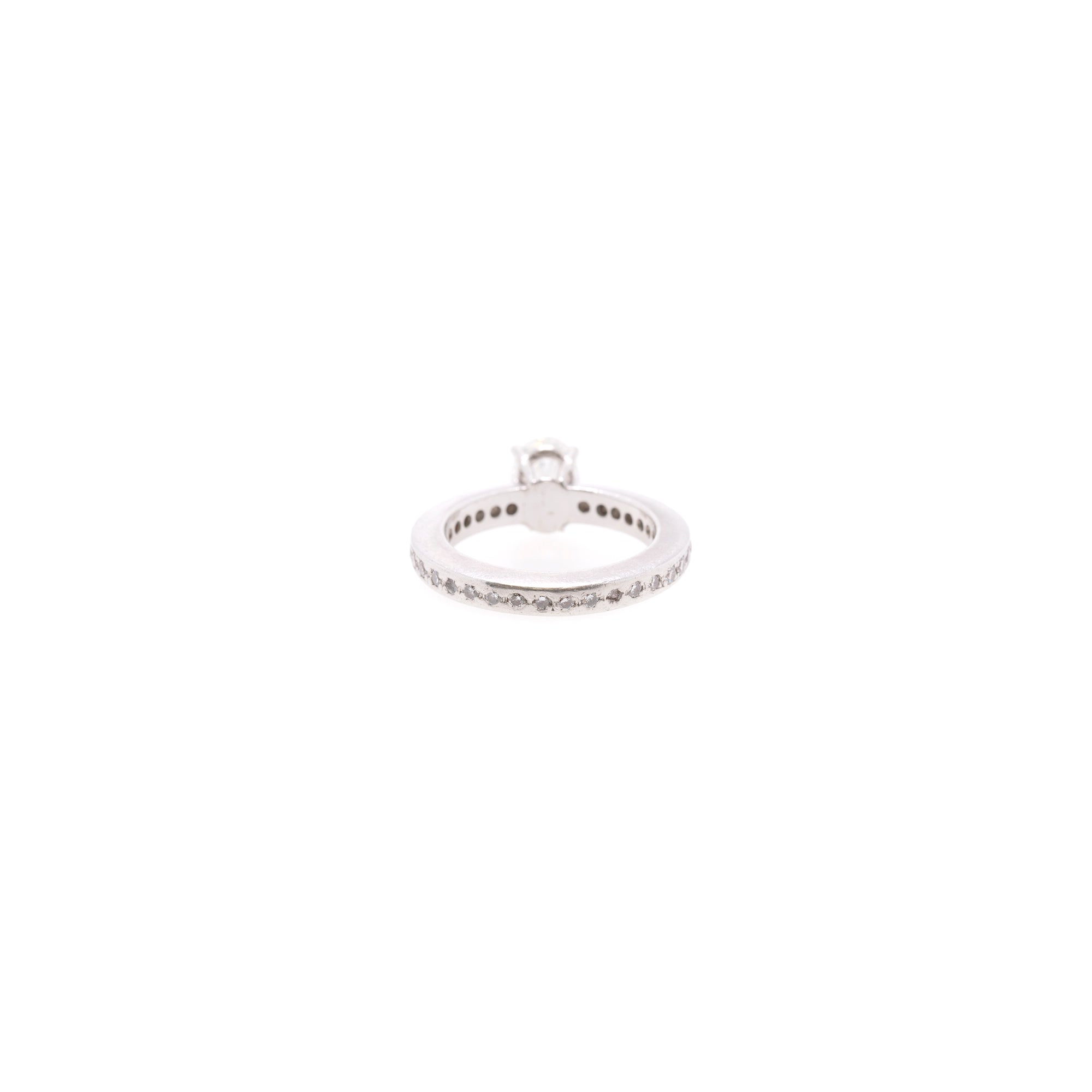 Platinum 1.22 ct. Oval Diamond Engagement Ring