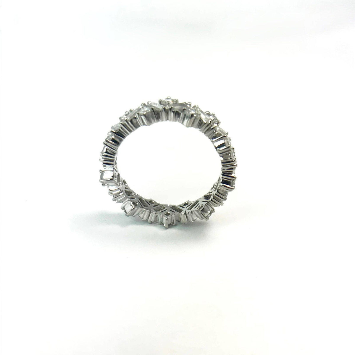 Platinum Custom Made Diamond Eternity Band