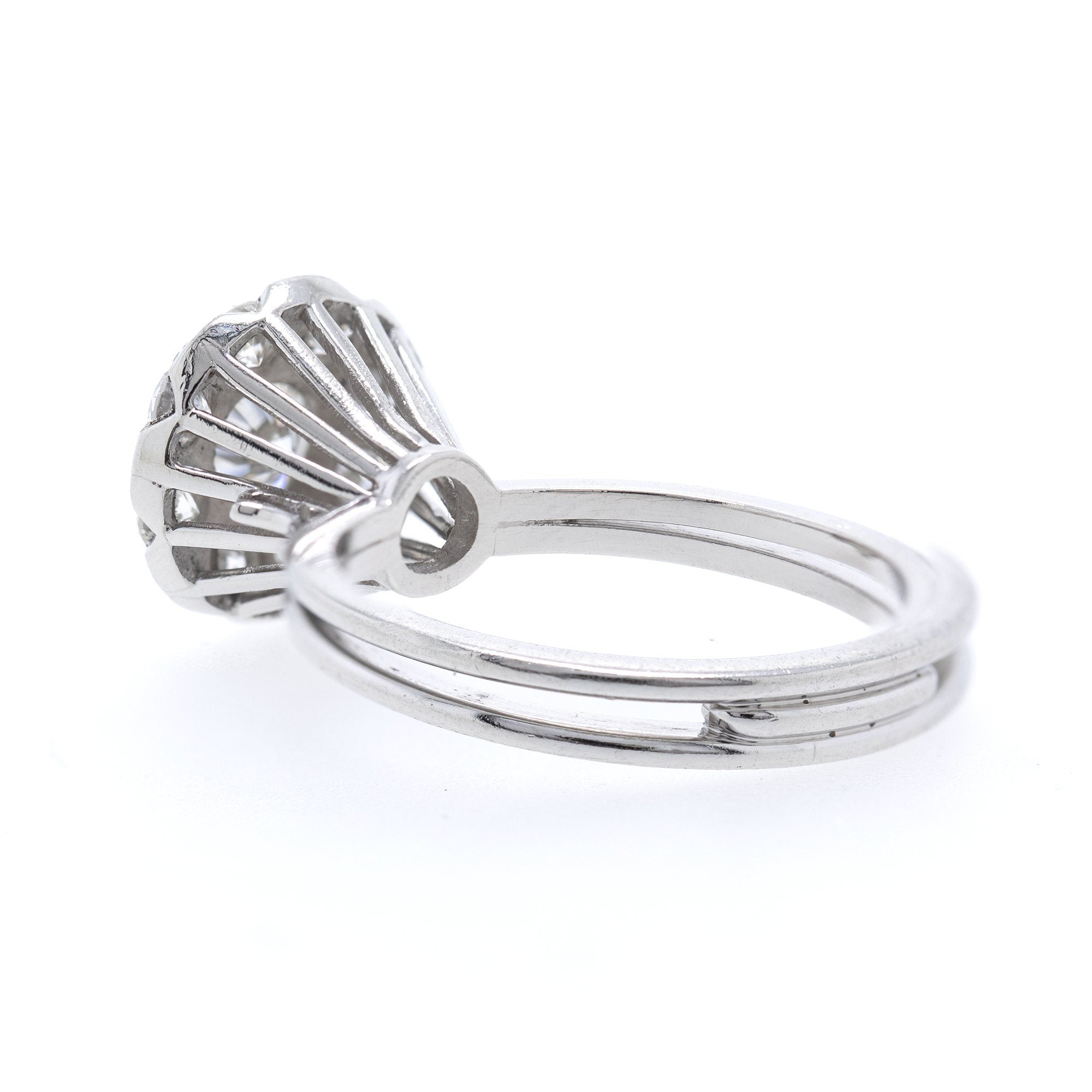 Platinum & Diamond Cluster Ring