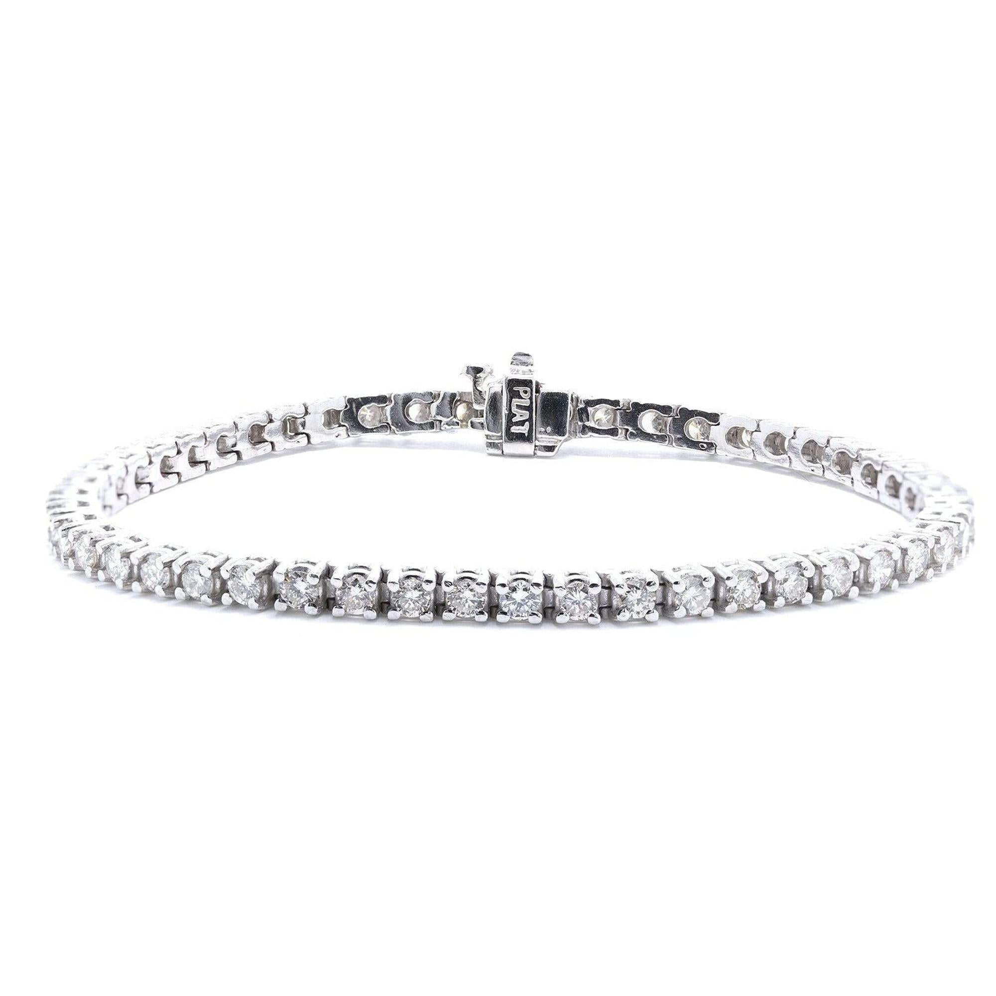 Platinum Diamond Tennis Bracelet