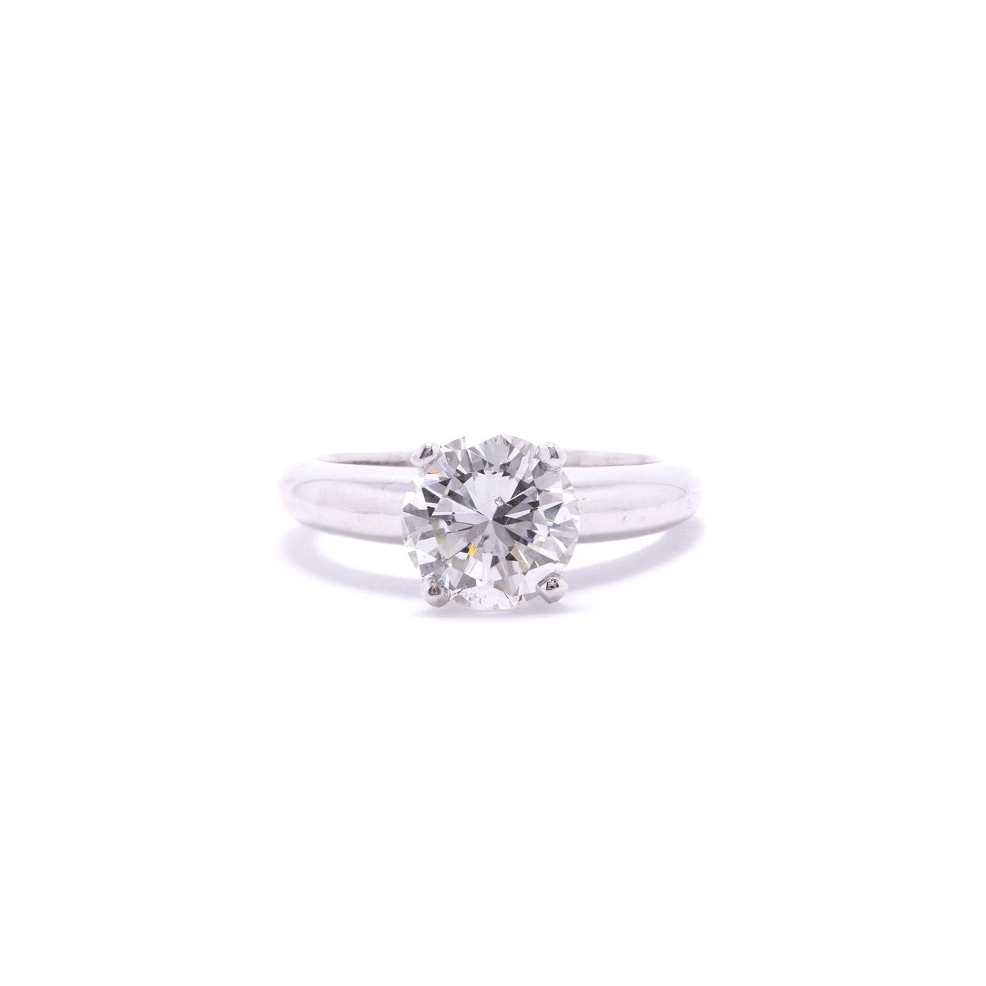 Platinum Solitaire 2.15 ct. Diamond Engagement Ring