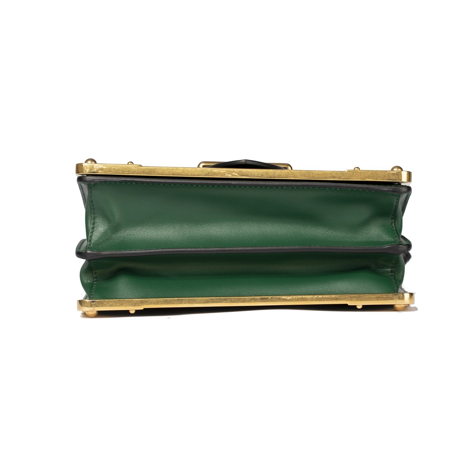 Prada 2019 Cahier Leather Shoulder Bag