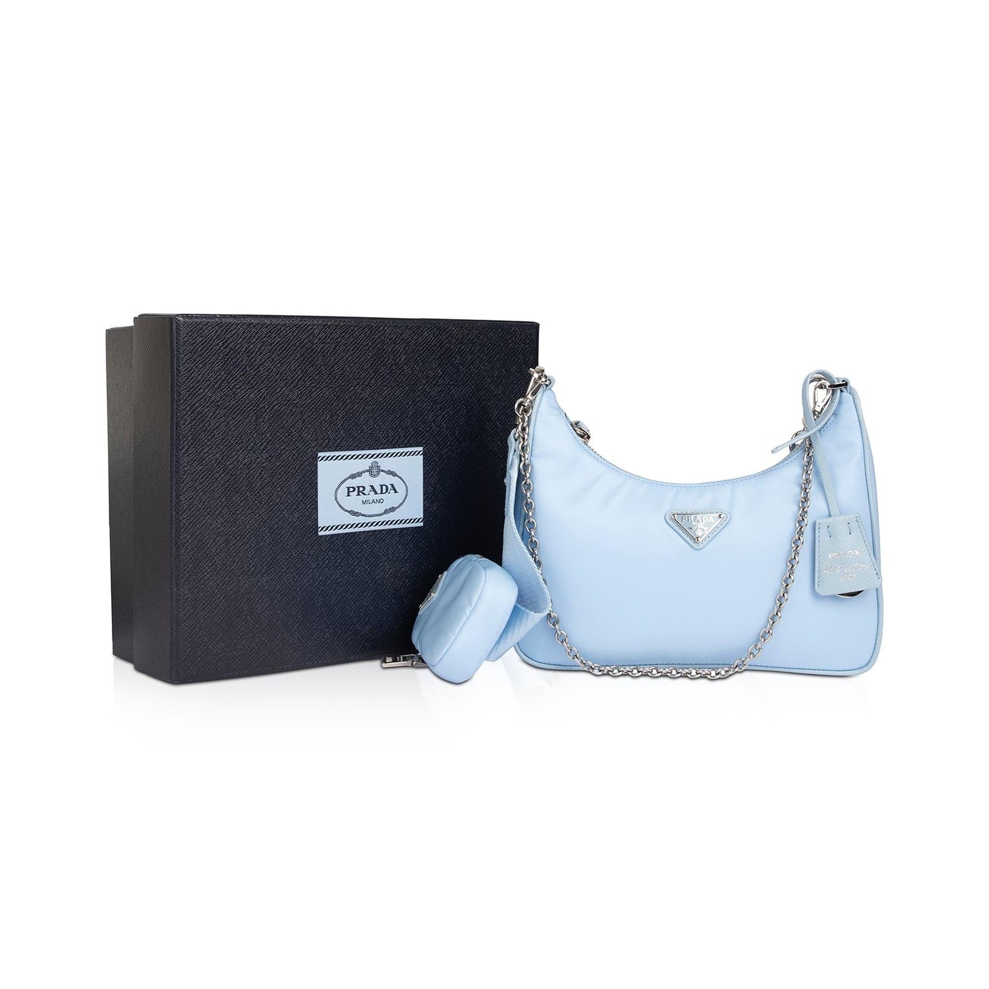 Prada 2022 Re-Edition 2005 Nylon Shoulder Bag w/ Box & Authenticity Card