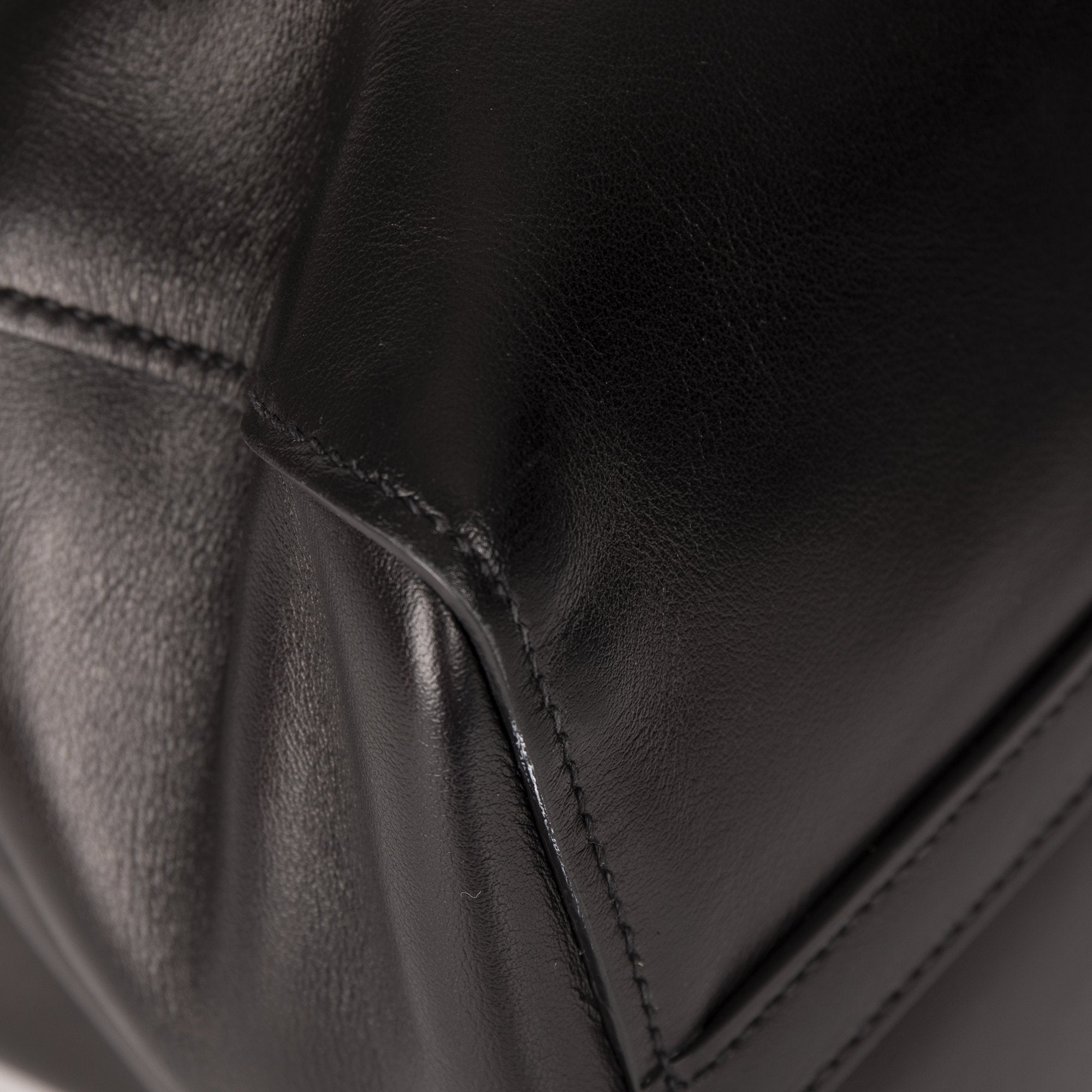 Prada Black City Calf Leather Square Tote Bag – OLIVER'S