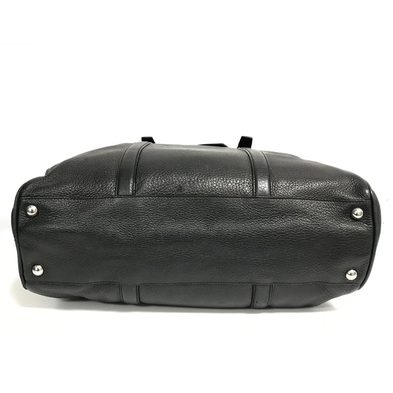 Prada Black Deer Skin Shopping Tote