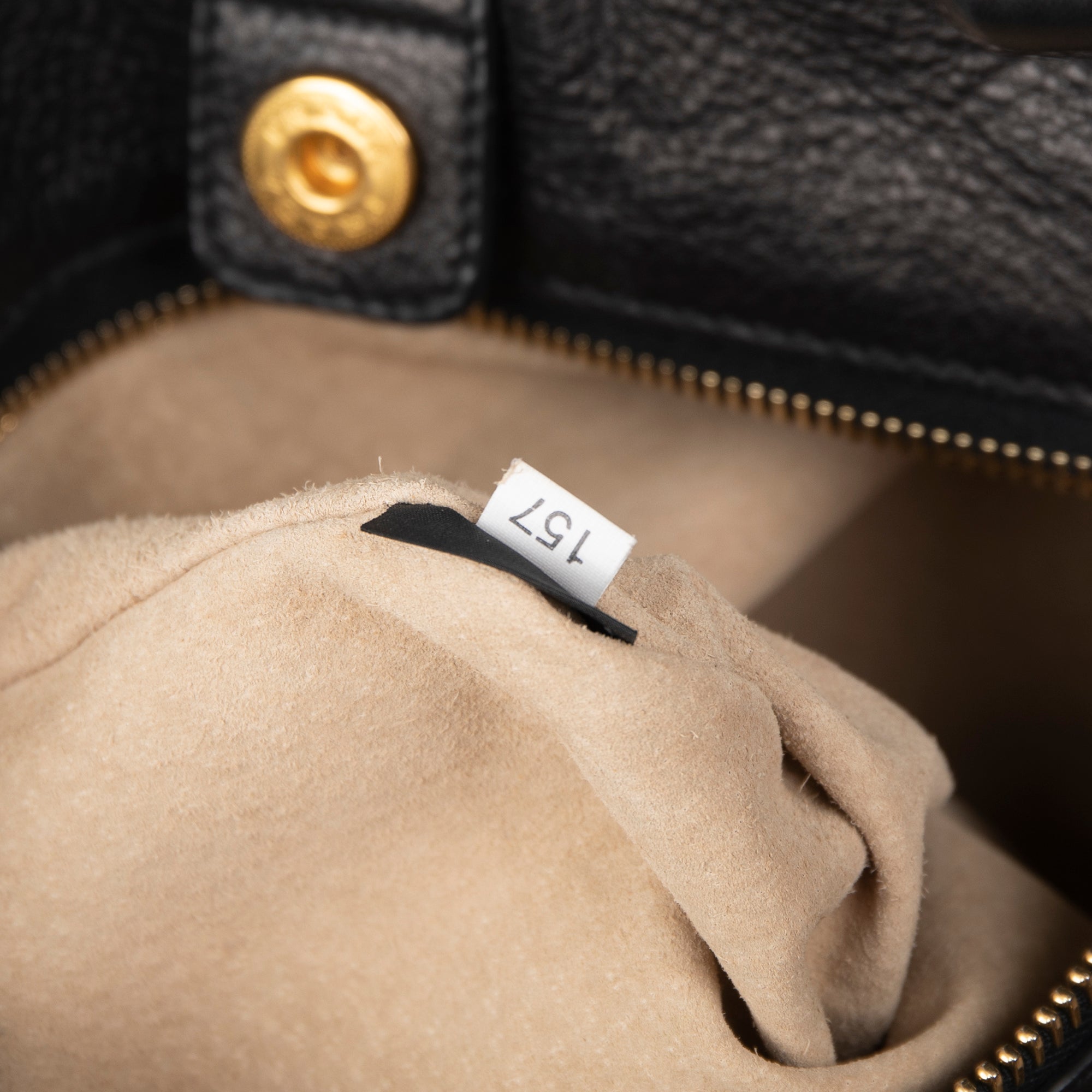 Prada Black Leather Hobo w/ Box