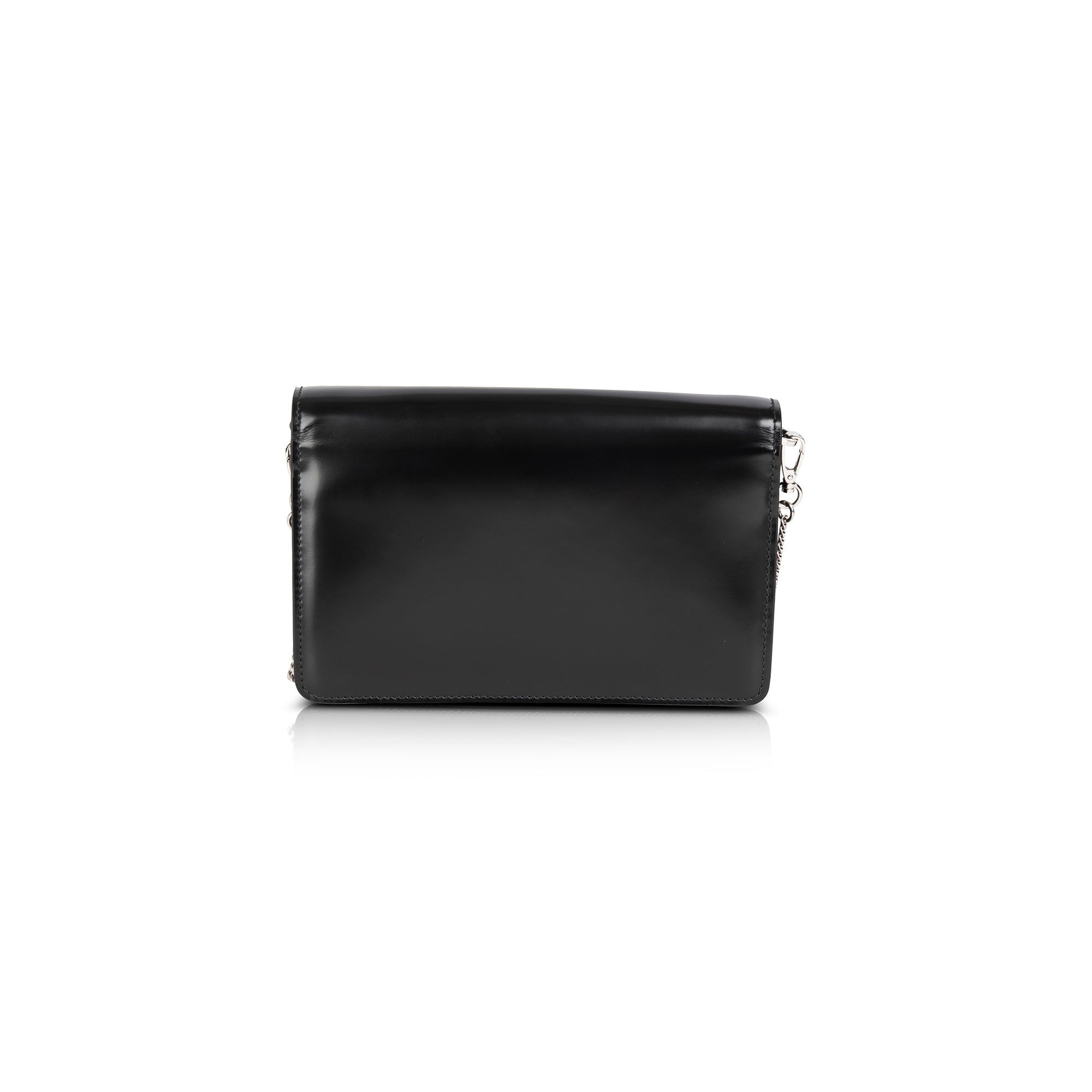 Prada Black Spazzolato Leather Shoulder Bag w/ Box & Authenticity Card