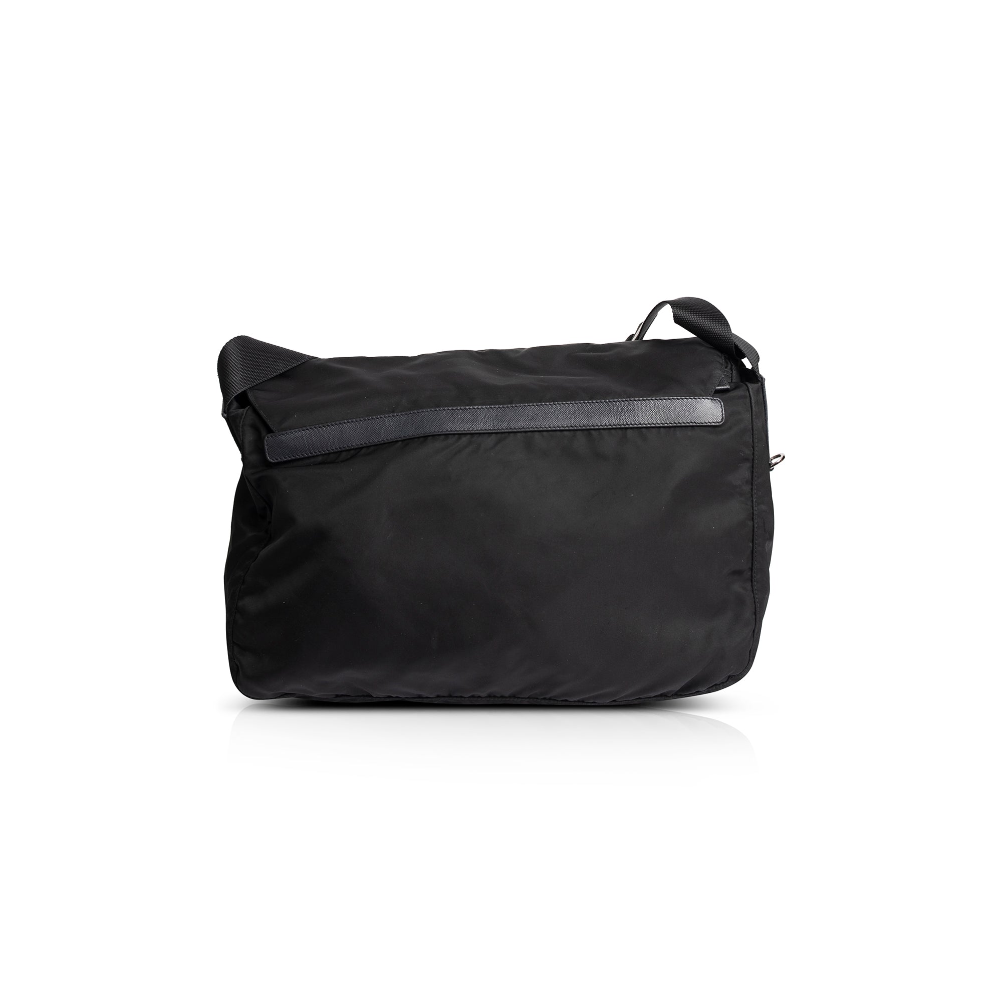 Prada Black Tessuto Nylon Messenger Bag