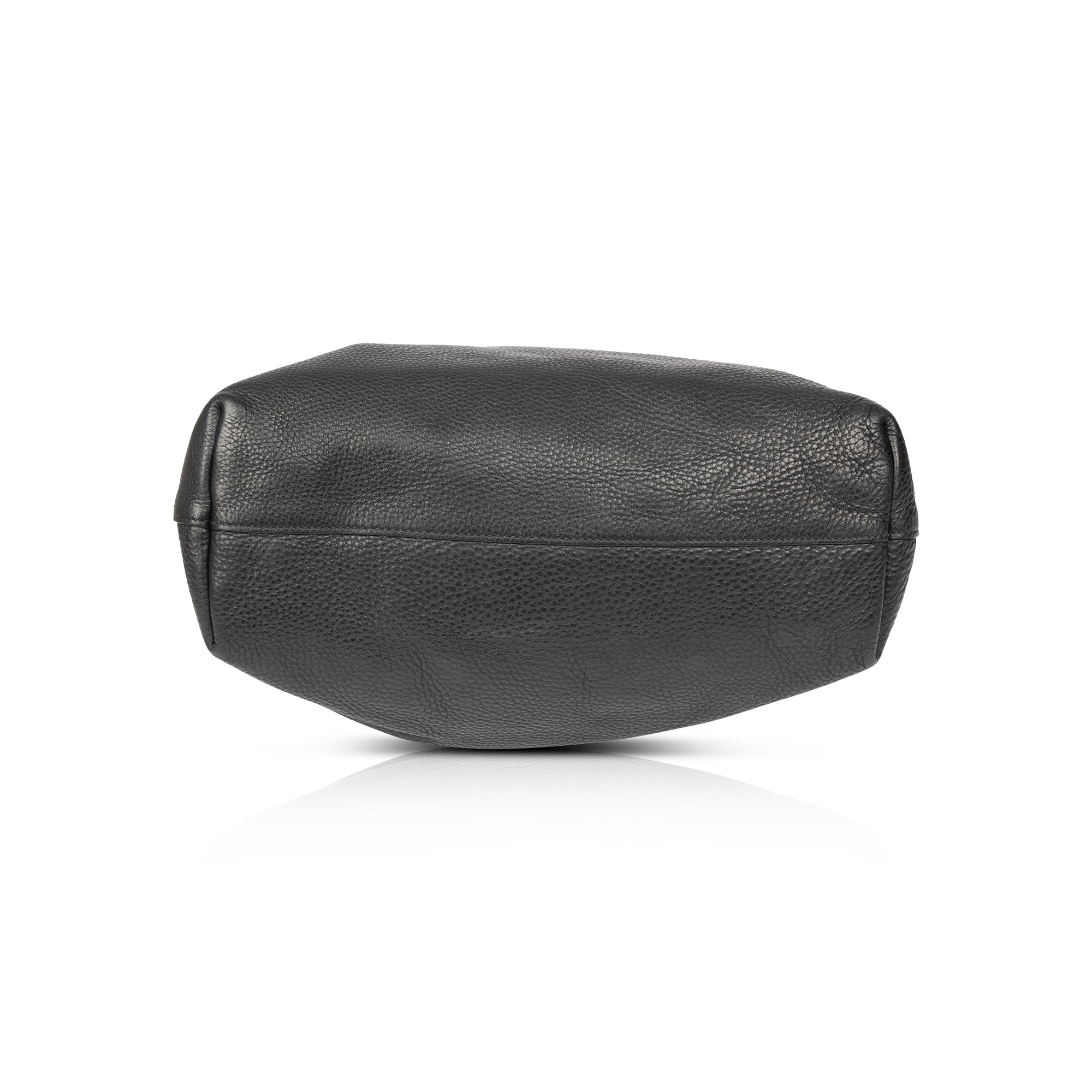 Prada Black Vitello Daino Shopping Tote w/ Strap