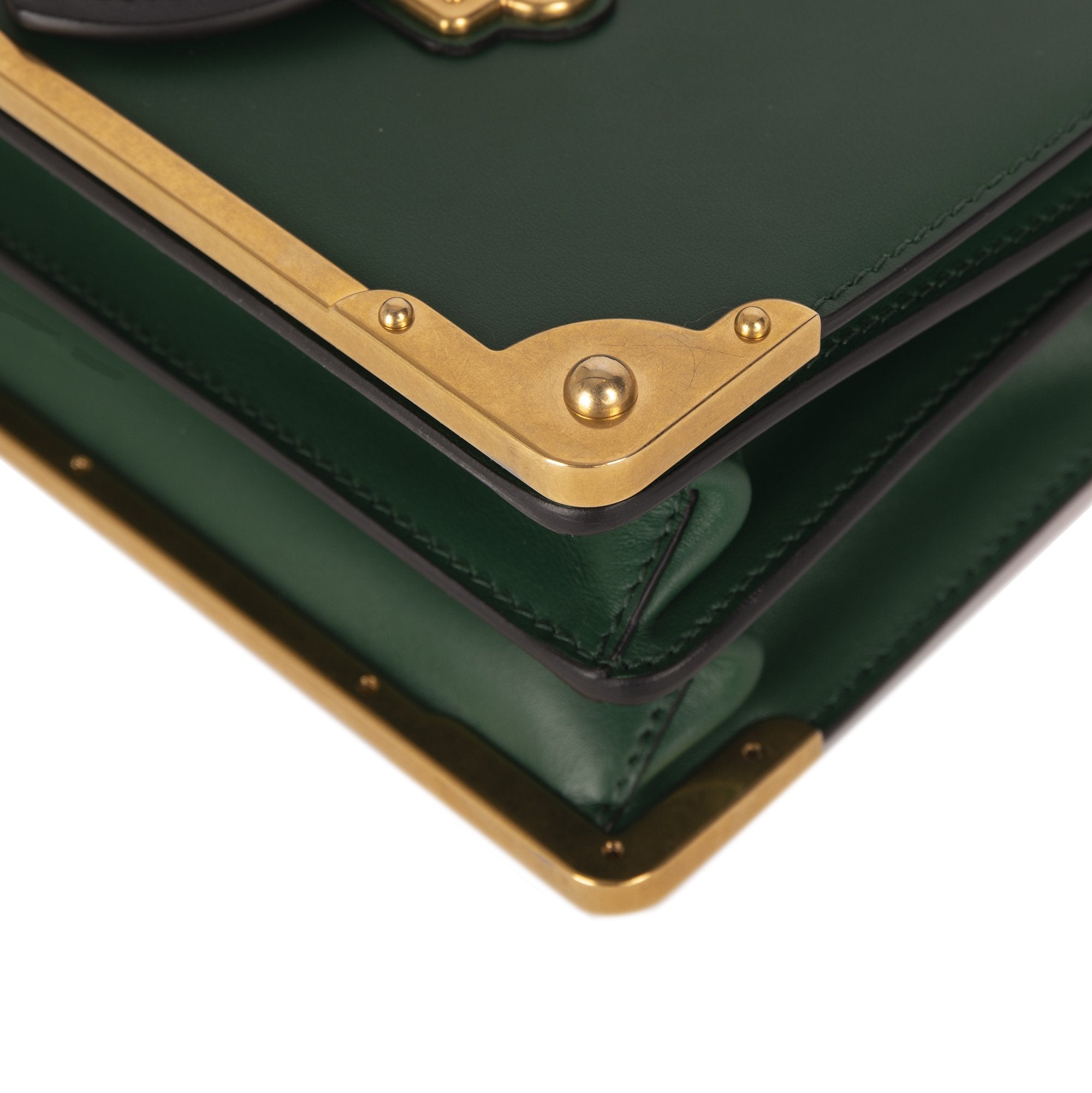 Prada Cahier Leather Shoulder Bag