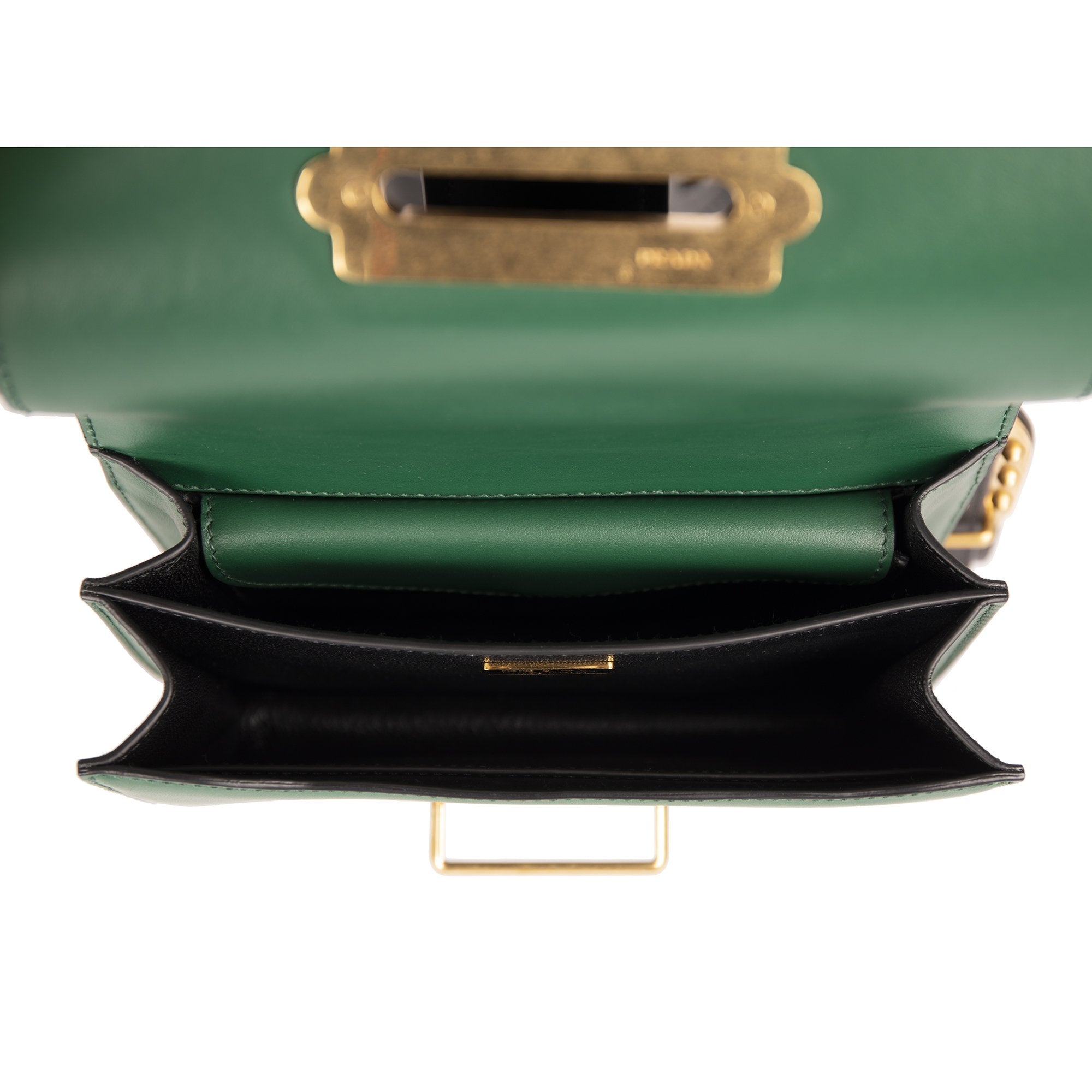 Prada Cahier Leather Shoulder Bag