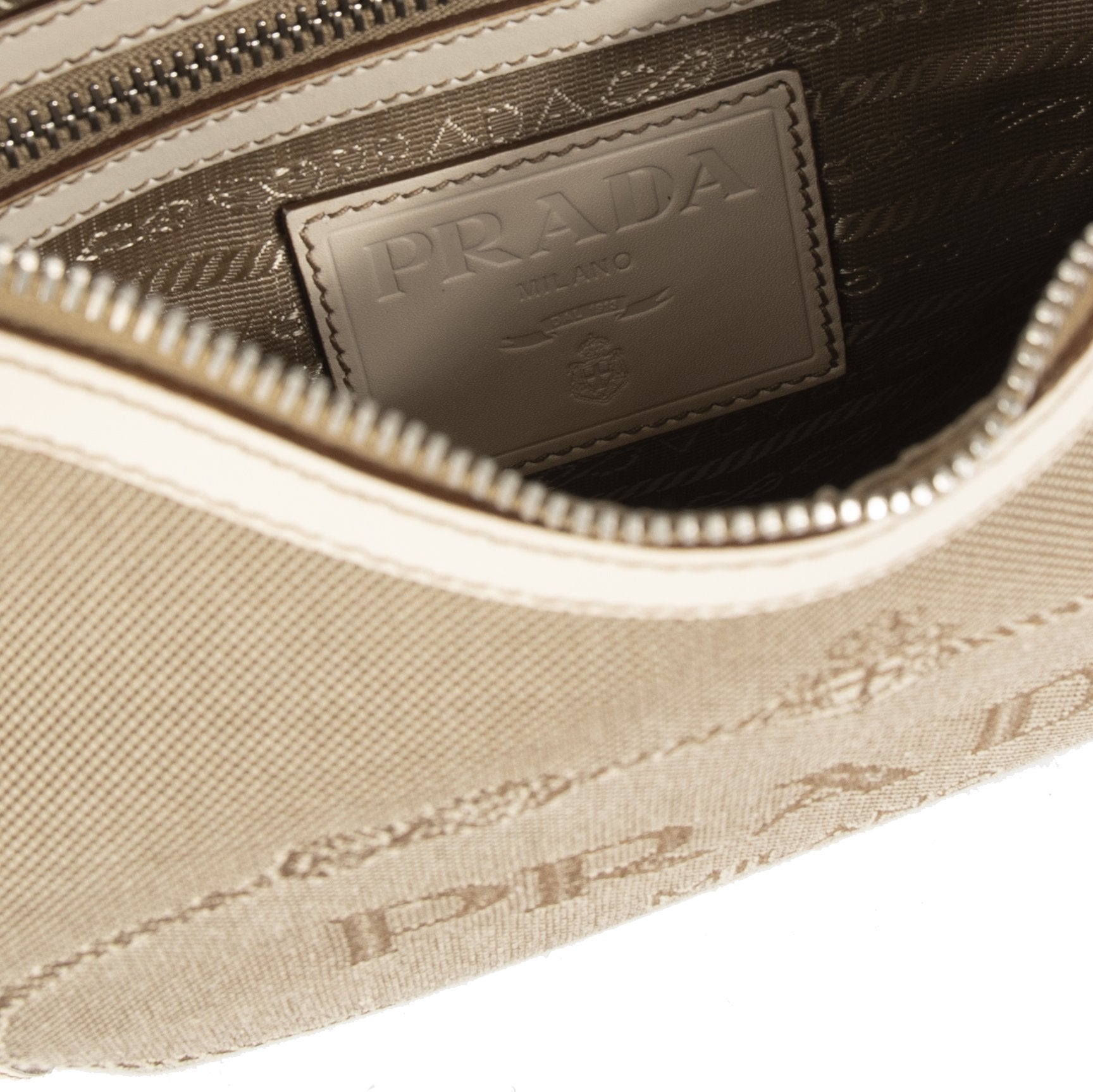 Prada Canapa Logo Hobo