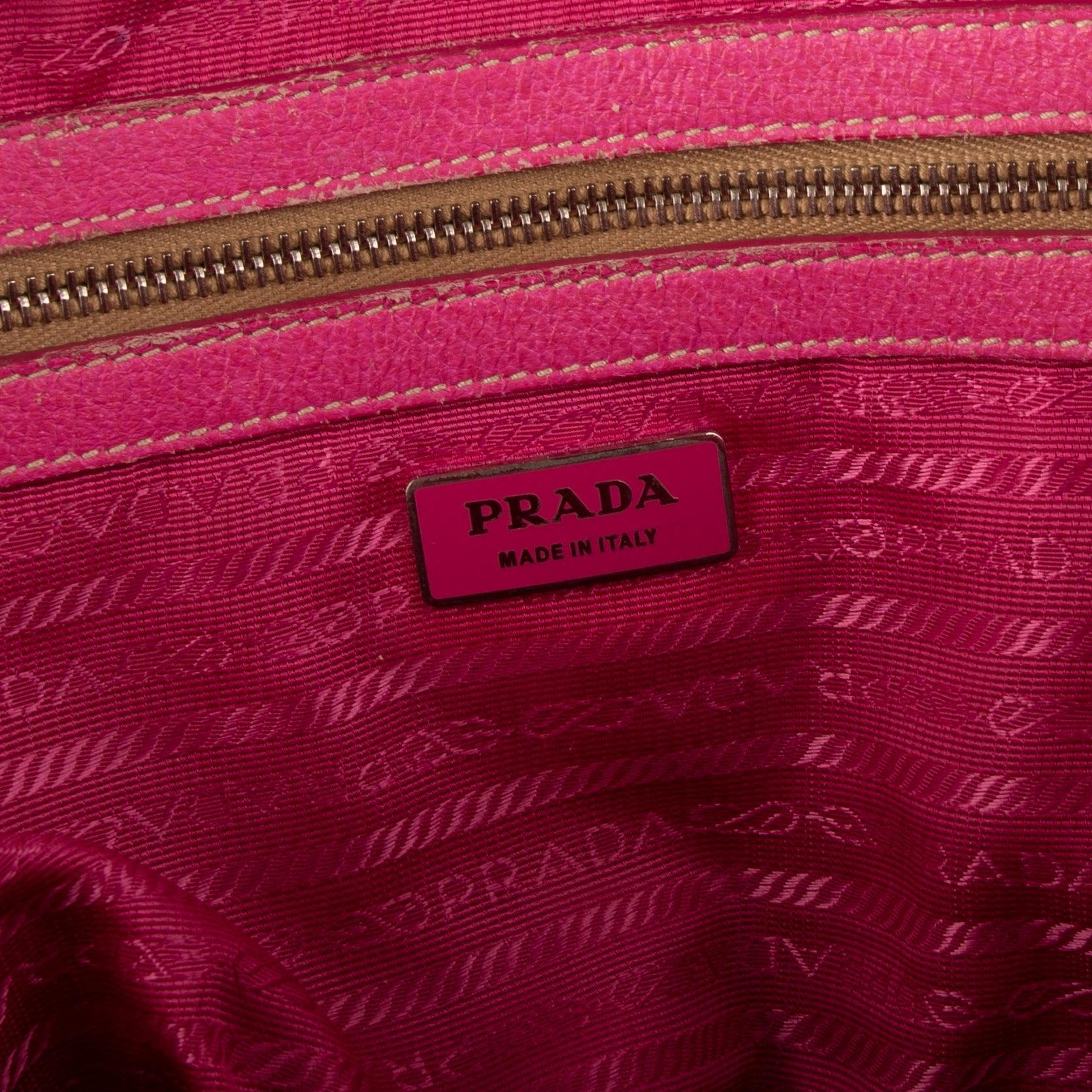 Prada Canapa St.Soho Bowler Bag