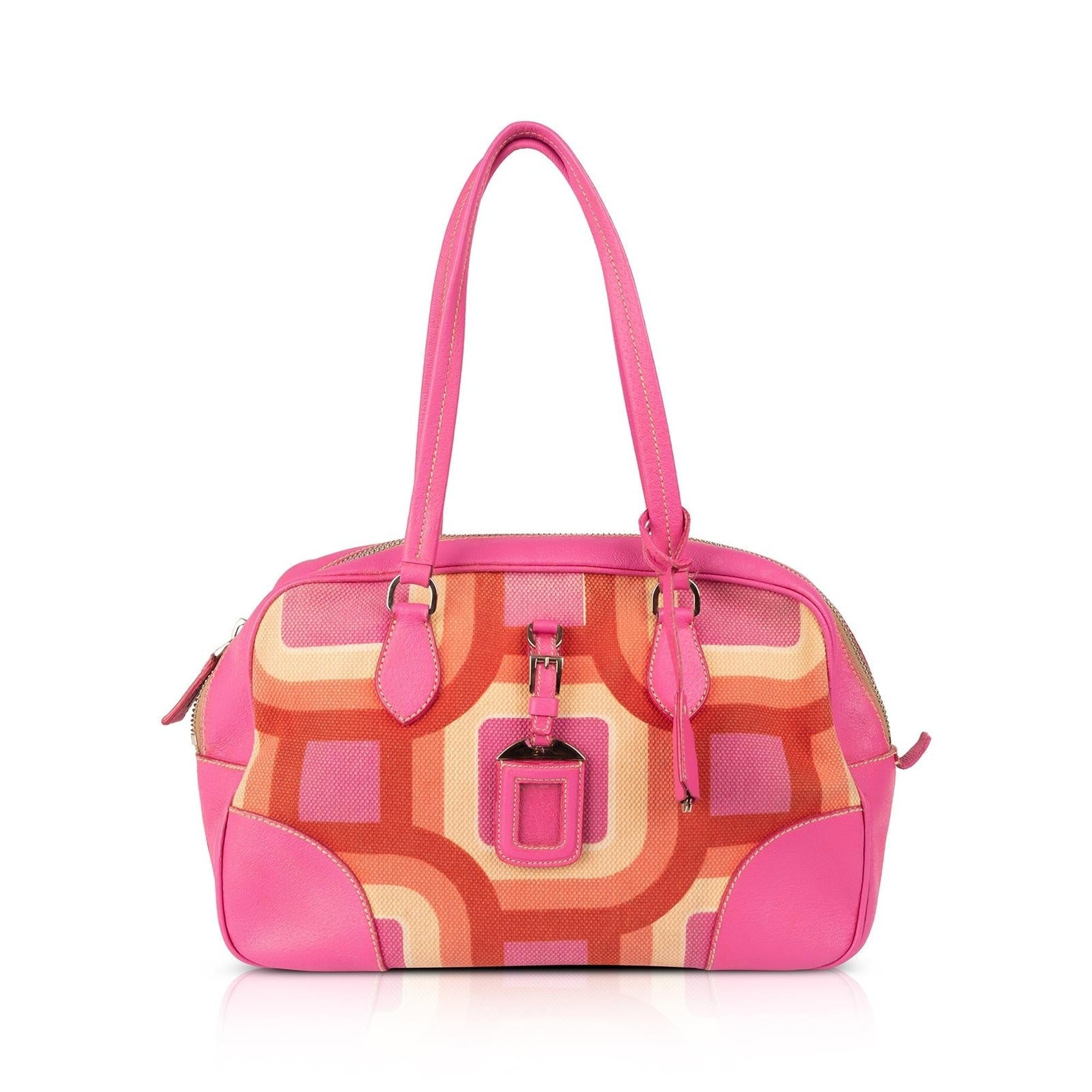 Prada Canapa St.Soho Bowler Bag