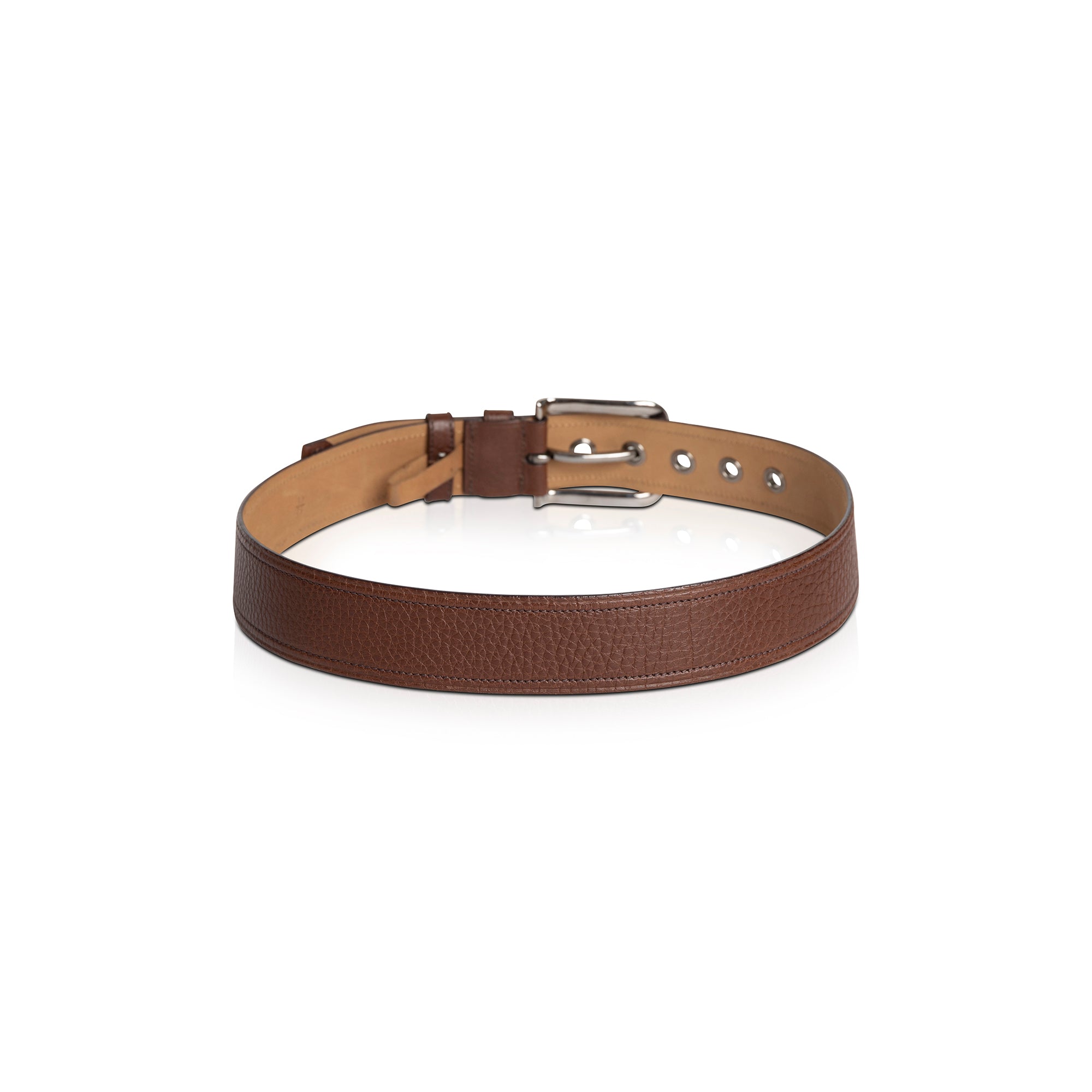 Prada Daino Deerskin Leather Belt