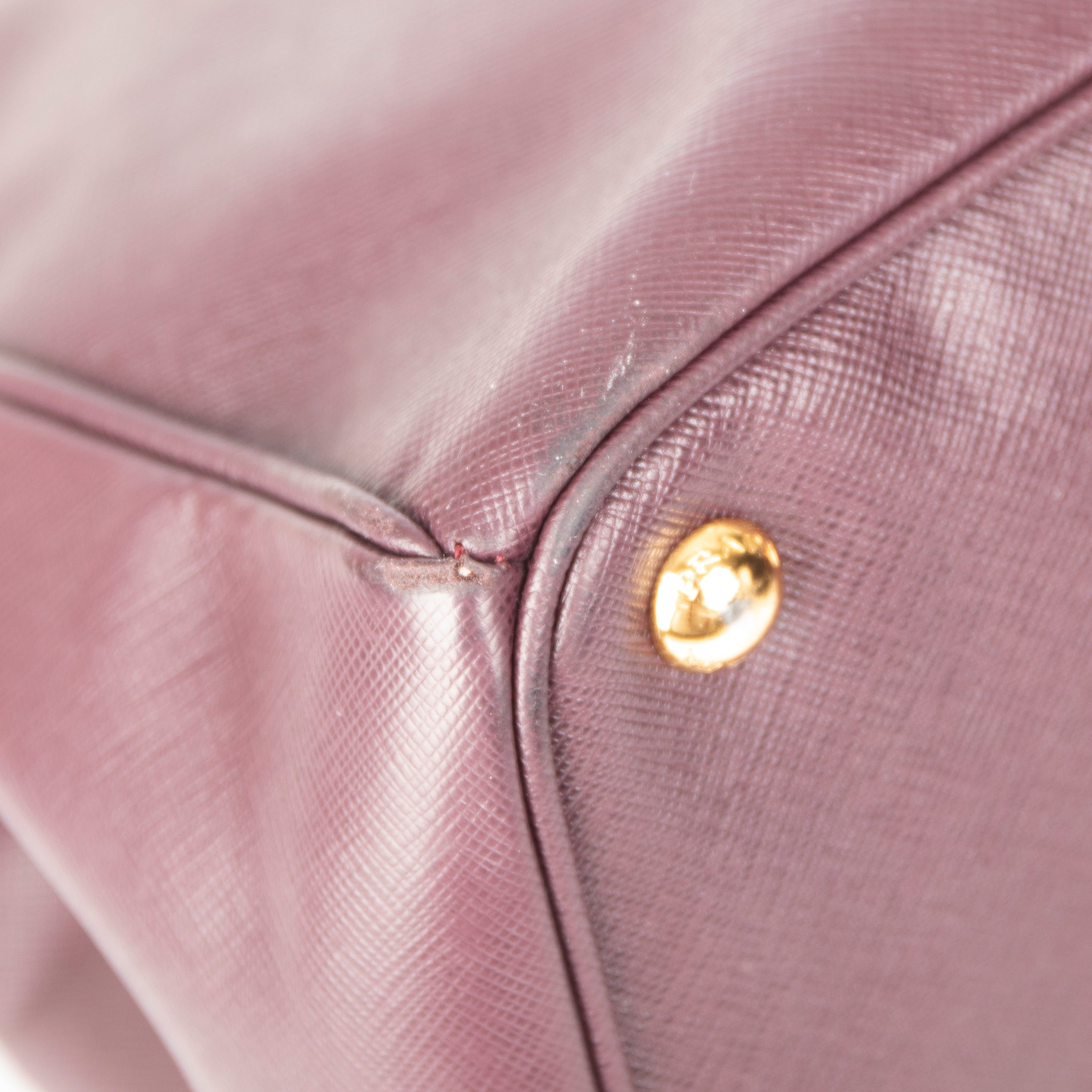 Prada Large Saffiano Lux Galleria Double Zip Tote