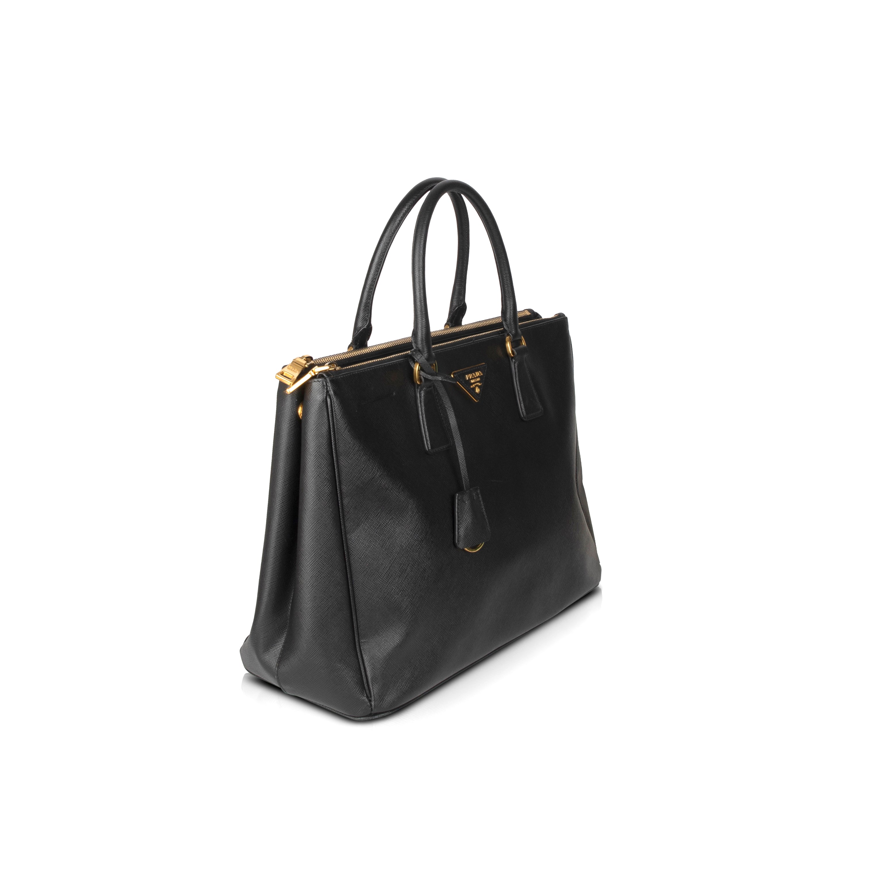 Prada Large Saffiano Lux Galleria Double Zip Tote